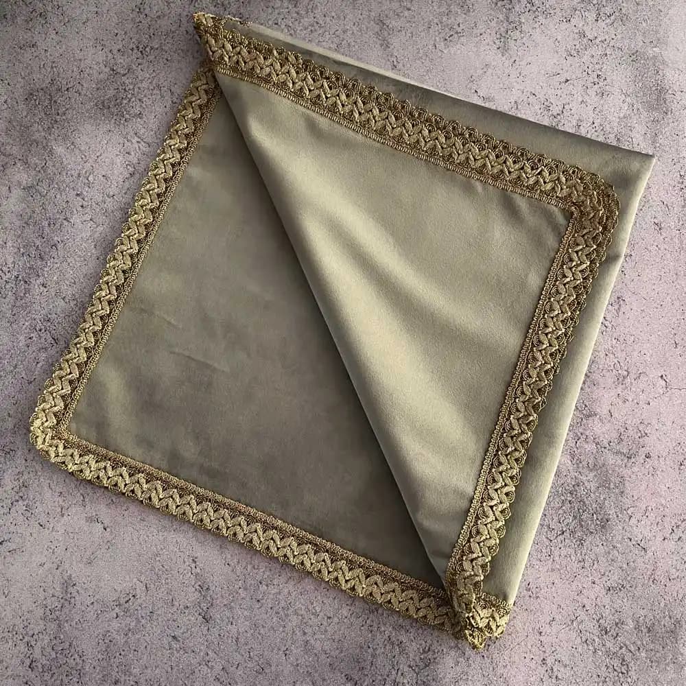 پک صنایع دستی شیرینی خوری ملیله و رومیزی مخمل — تصویر ۷