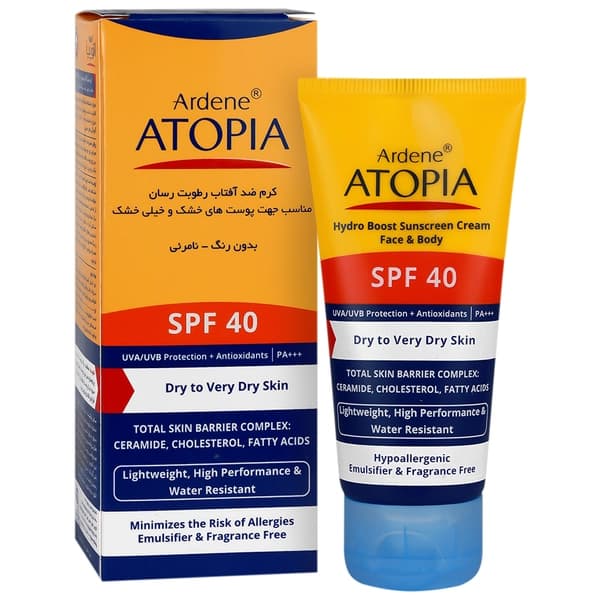 کرم ضد آفتاب رطوبت رسان آتوپیا SPF40 — تصویر ۲