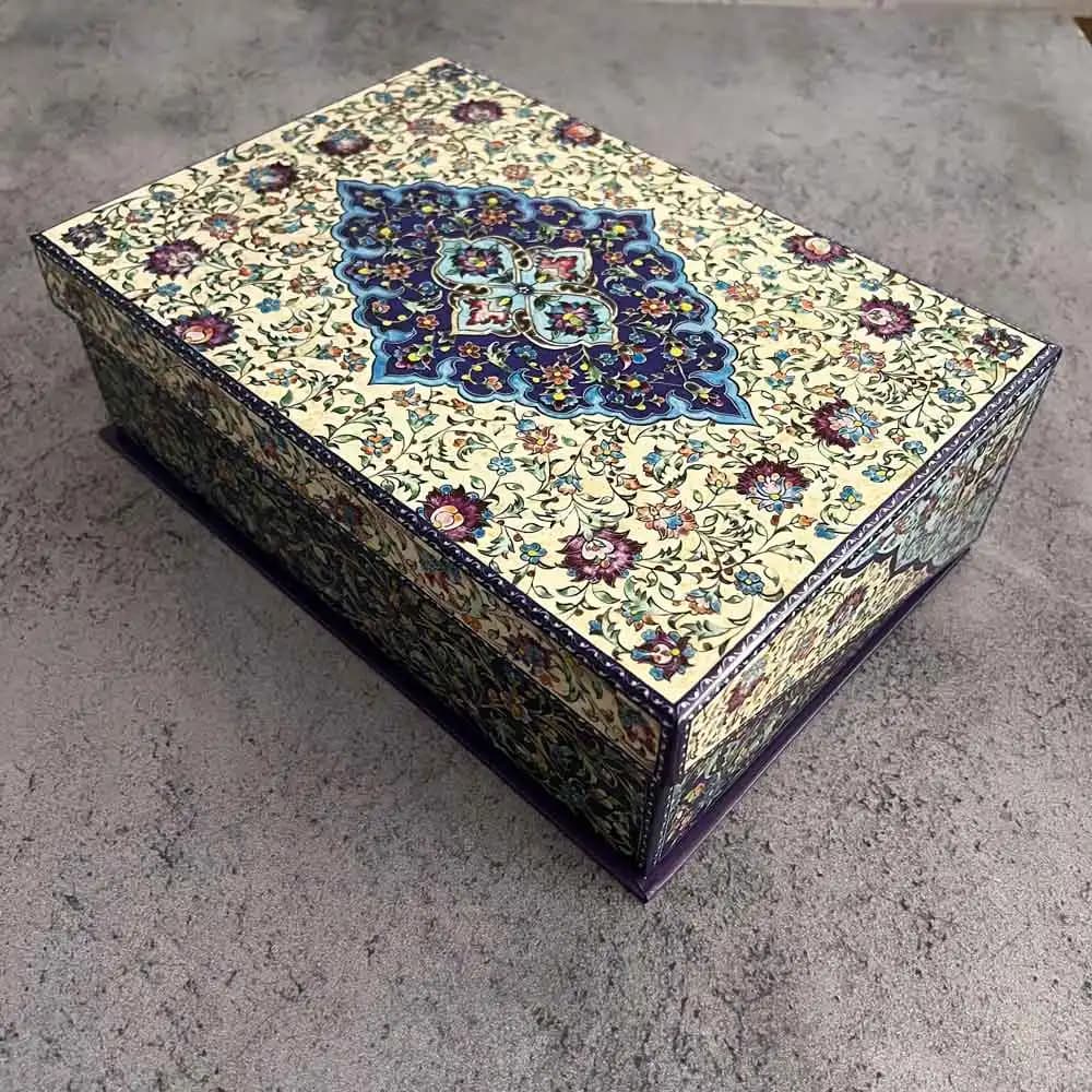 پک هدیه صنایع دستی شیرینی خوری ملیله و رومیزی سِرمه — تصویر ۳