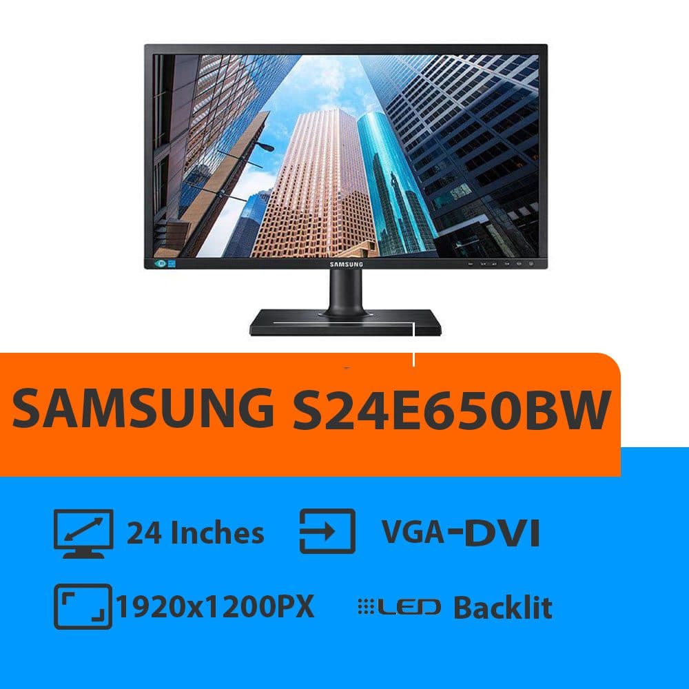 مانیتور استوک 24 اینچ SAMSUNG مدلS24E650BW