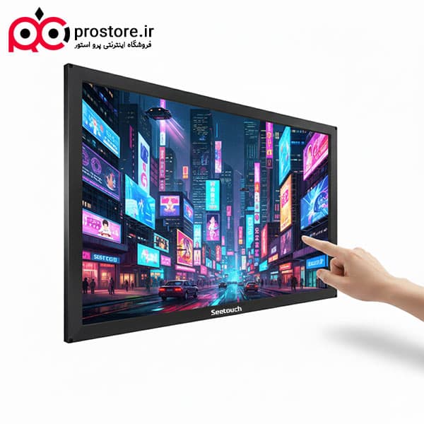 نمایشگر و تلویزیون لمسی با فریم لمسی ساز (IR) سی تاچ سایز 18.5 اینچ مدل ps18t201 — تصویر ۳