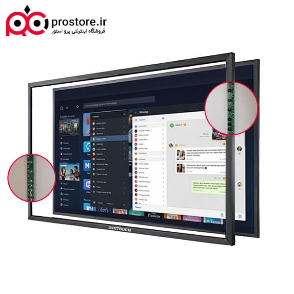 فریم لمسی ساز مادون قرمز یا Infrared(IR) سایز 49 اینچ سی تاچ مدل PR490S — تصویر ۲