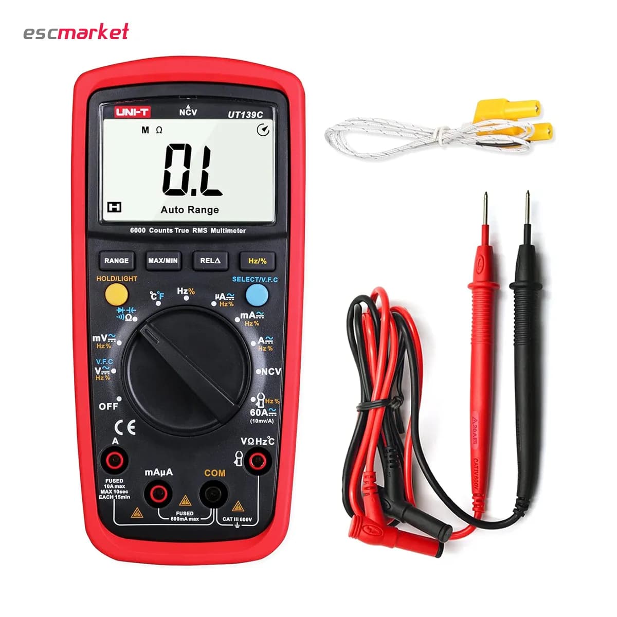 مولتیمتر دستی یونی تی UT139C اتورنج TRUE RMS — تصویر ۵