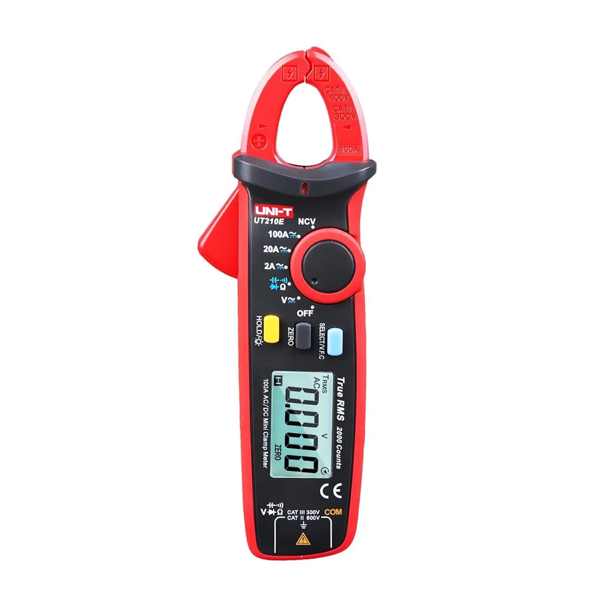 مولتیمتر کلمپی 100 آمپر یونی تی UT210E اتورنج TRUE RMS — تصویر ۲