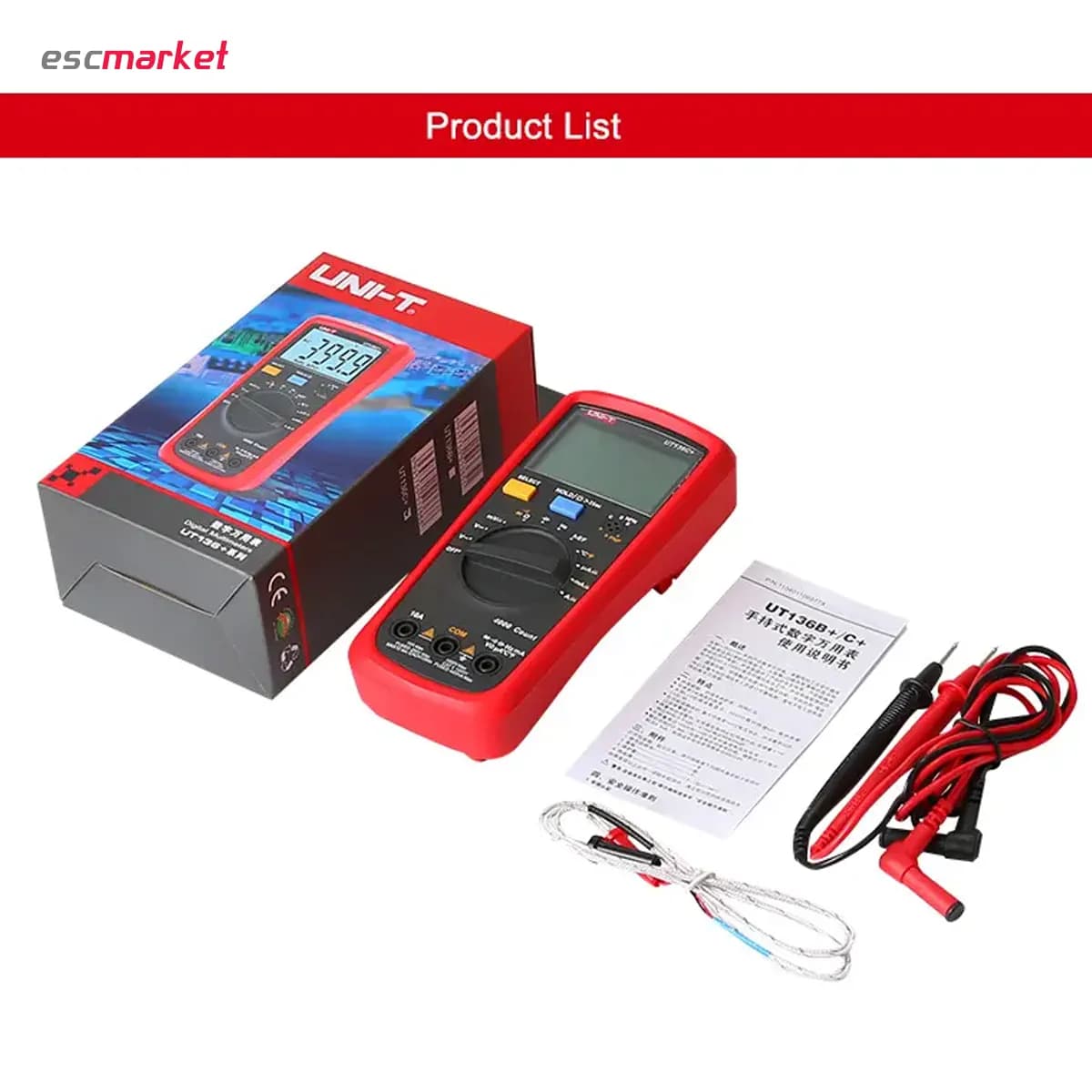 مولتی متر دیجیتال یونی تی مدل +UNI-T UT136C — تصویر ۴