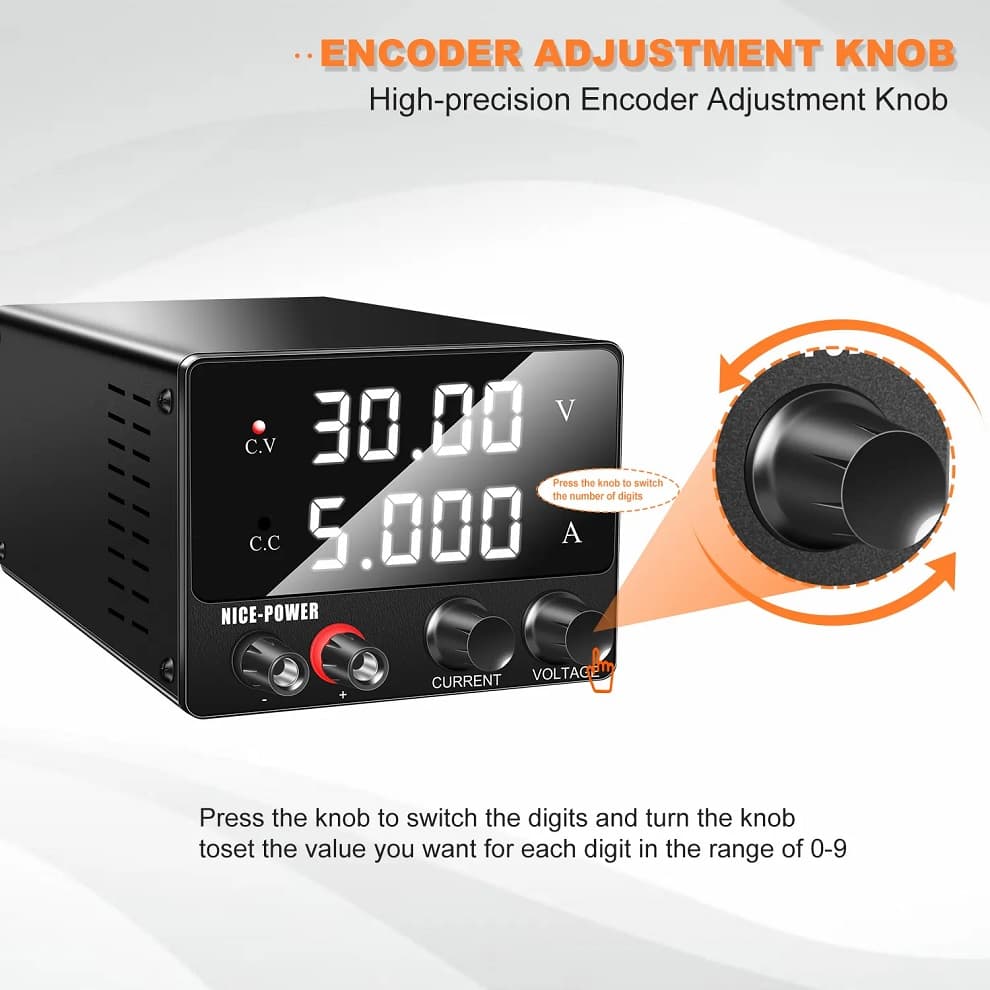 منبع تغذیه 30 ولت 5 آمپر DC – نایس پاور مدل SPS-F305 — تصویر ۷