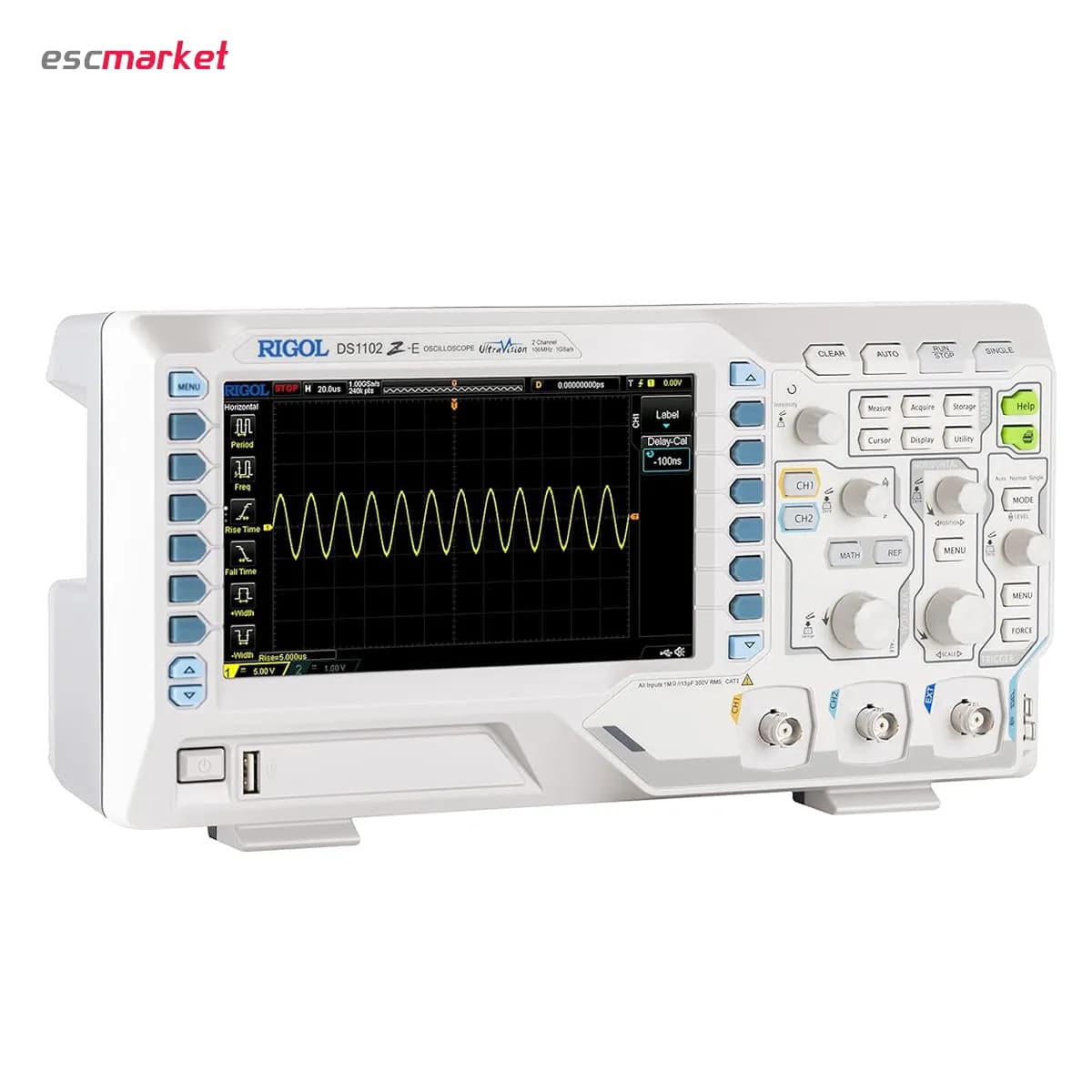 اسیلوسکوپ رومیزی ریگول مدل DS1102Z-E – دو کانال 100 مگاهرتز — تصویر ۵
