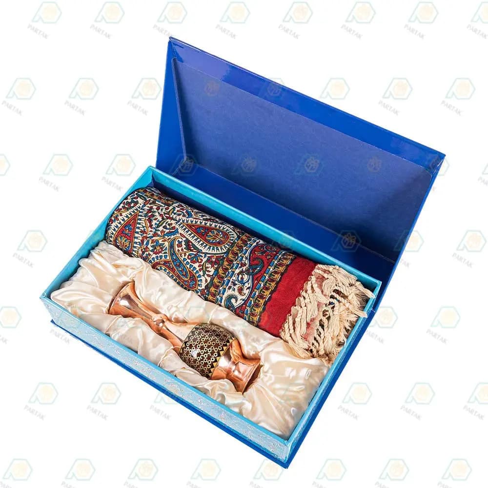 گلدان مس و خاتم و رومیزی قلمکار اعلا — تصویر ۳