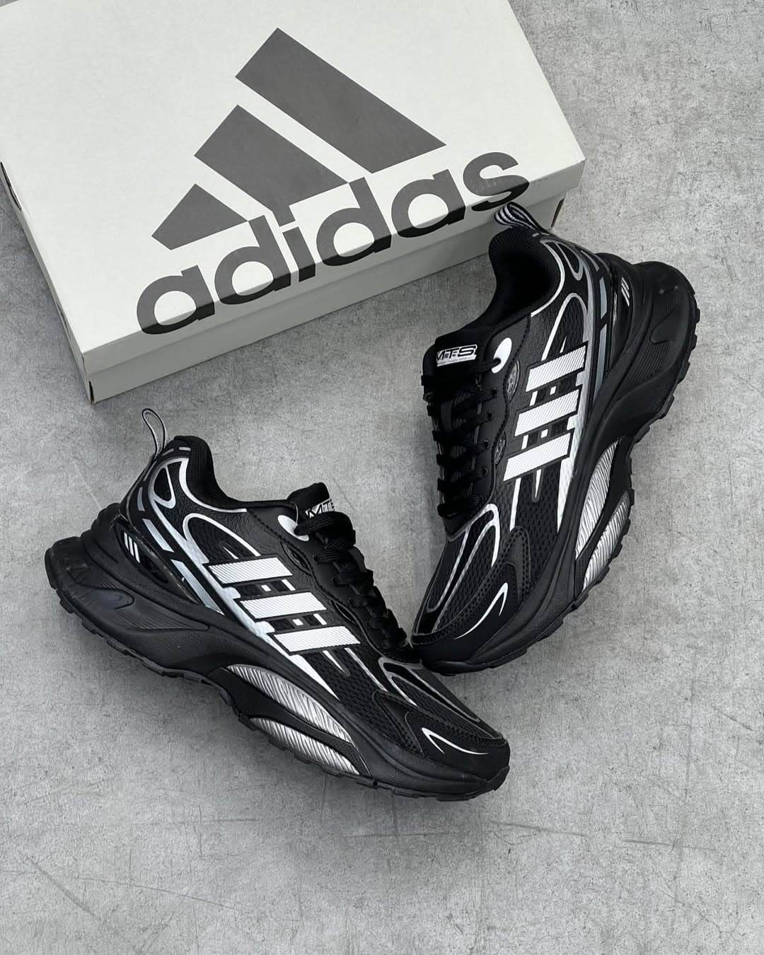 کتونی آدیداس ام تی اس پرو مشکی سفید مستر کوالیتی | MTS Pro Black White