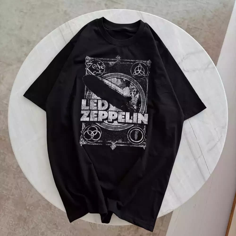 تیشرت نخ پنبه طرح لد زپلین (Led Zeppelin)