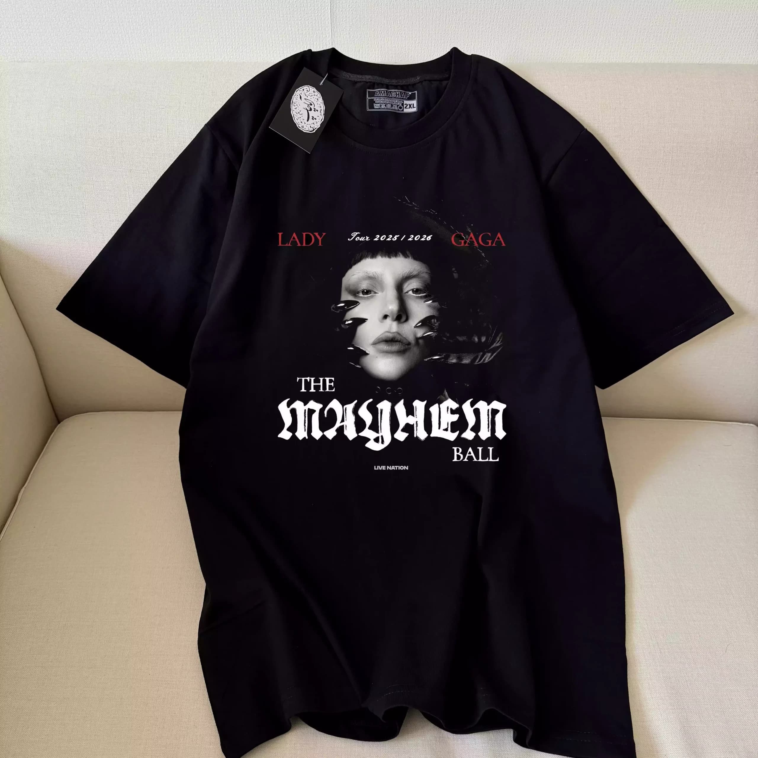 تیشرت لیدی گاگا طرح The Mayhem Ball — تصویر ۲