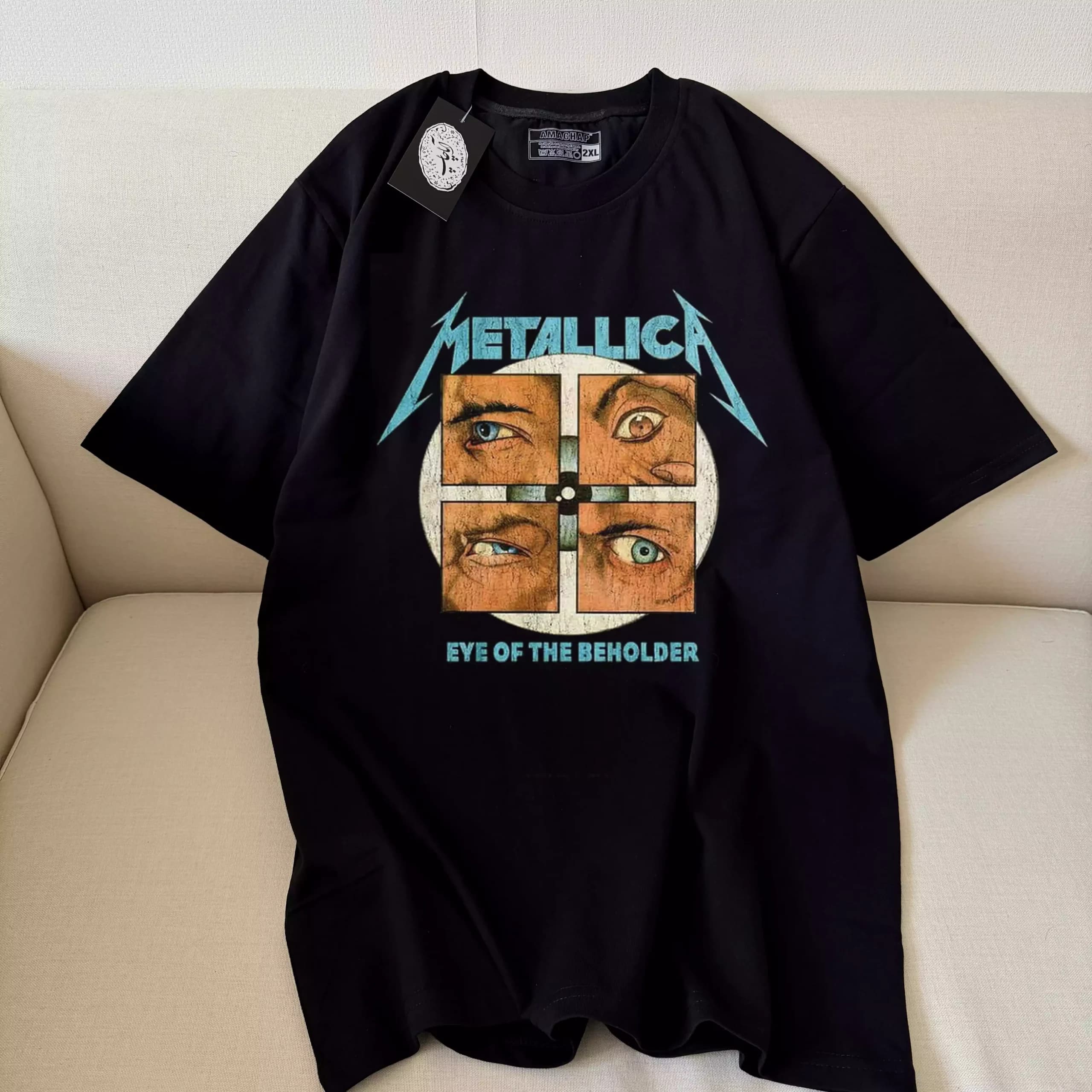 تیشرت نخ پنبه متالیکا طرح Eye of the Beholder