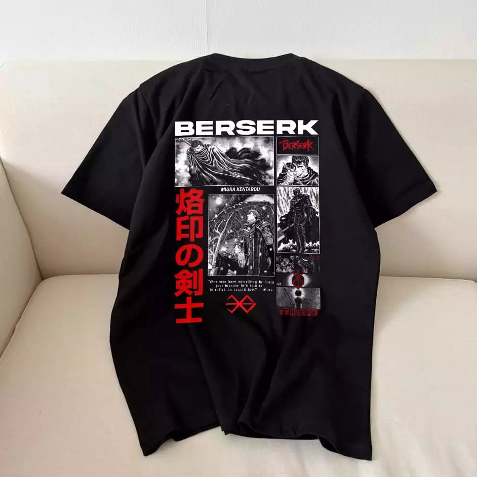 تیشرت نخ پنبه انیمه برزرک BERSERK MIURA