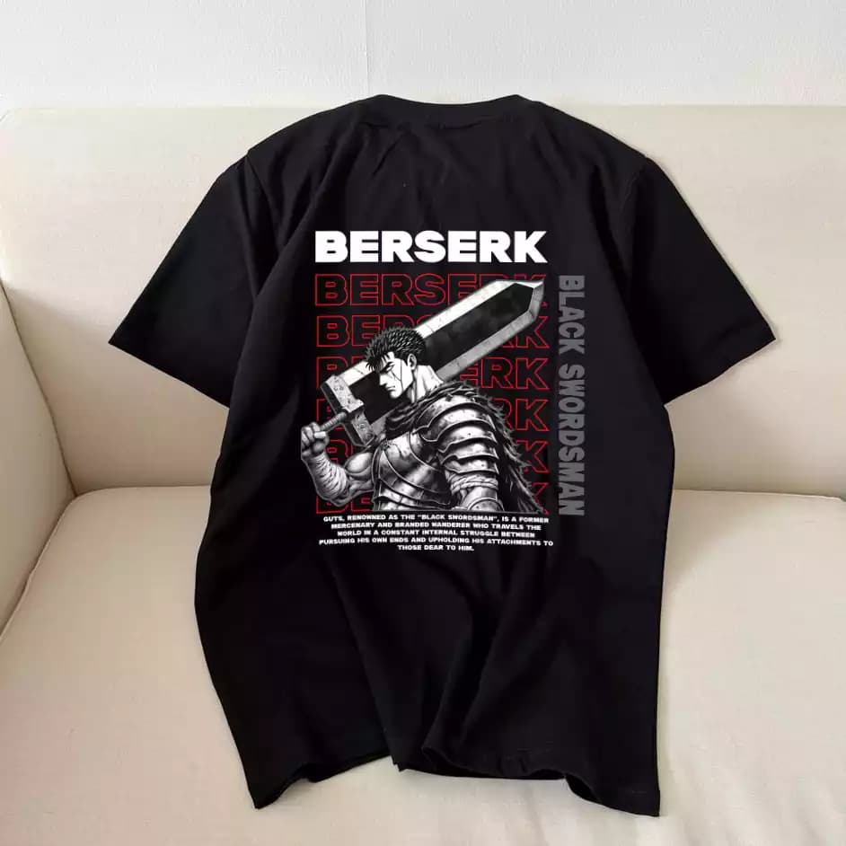 تیشرت نخ پنبه انیمه برزرک SWORDSMAN BERSERK