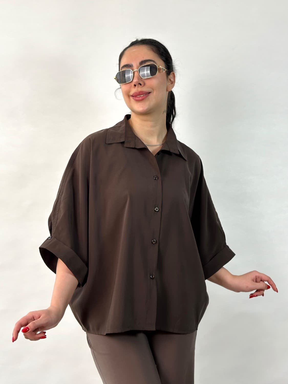 شومیز زنانه سیلک مودال مدل گلاویژ کد ۱۴۹۰
