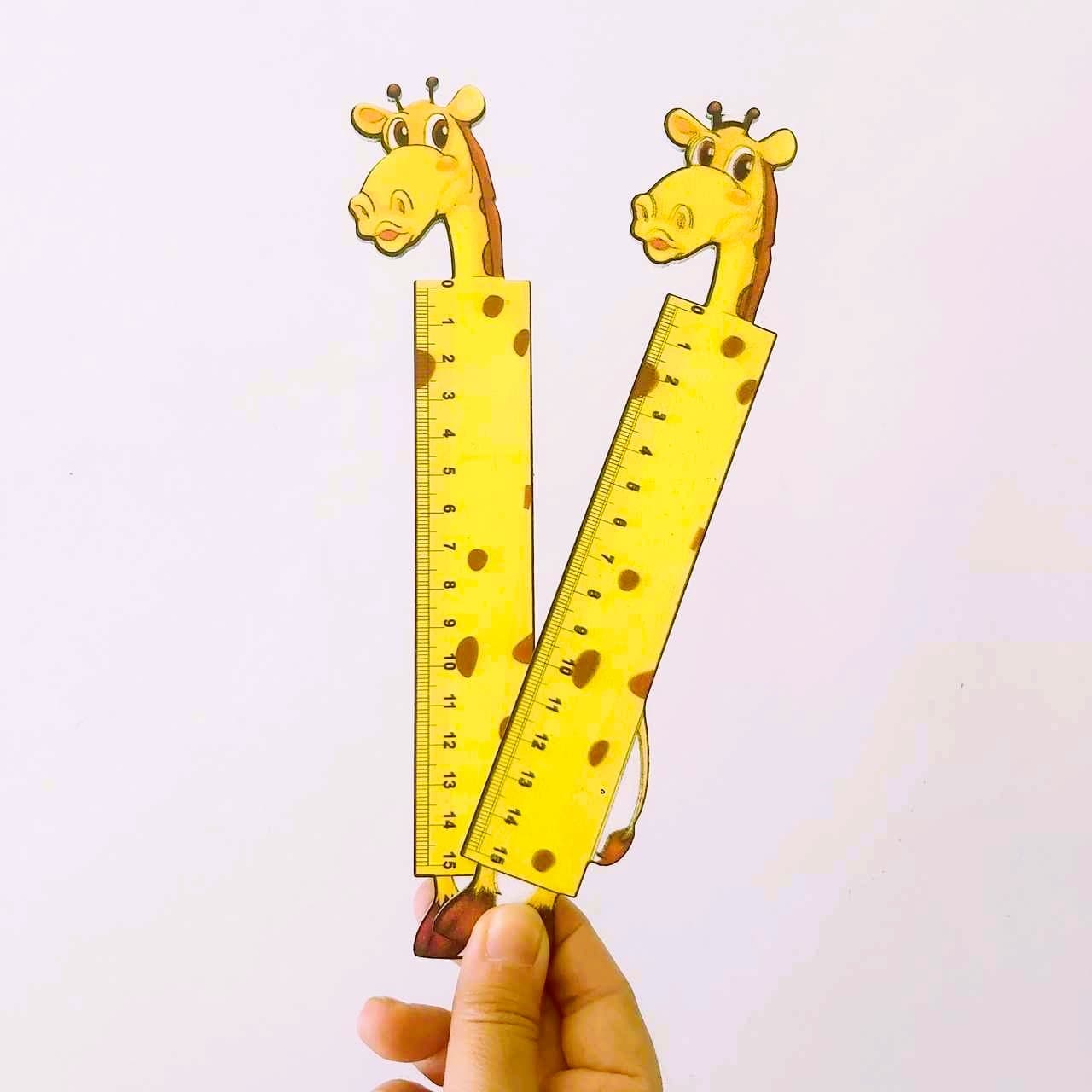 خط کش چوبی 15 سانتی متری فانتزی کد 002