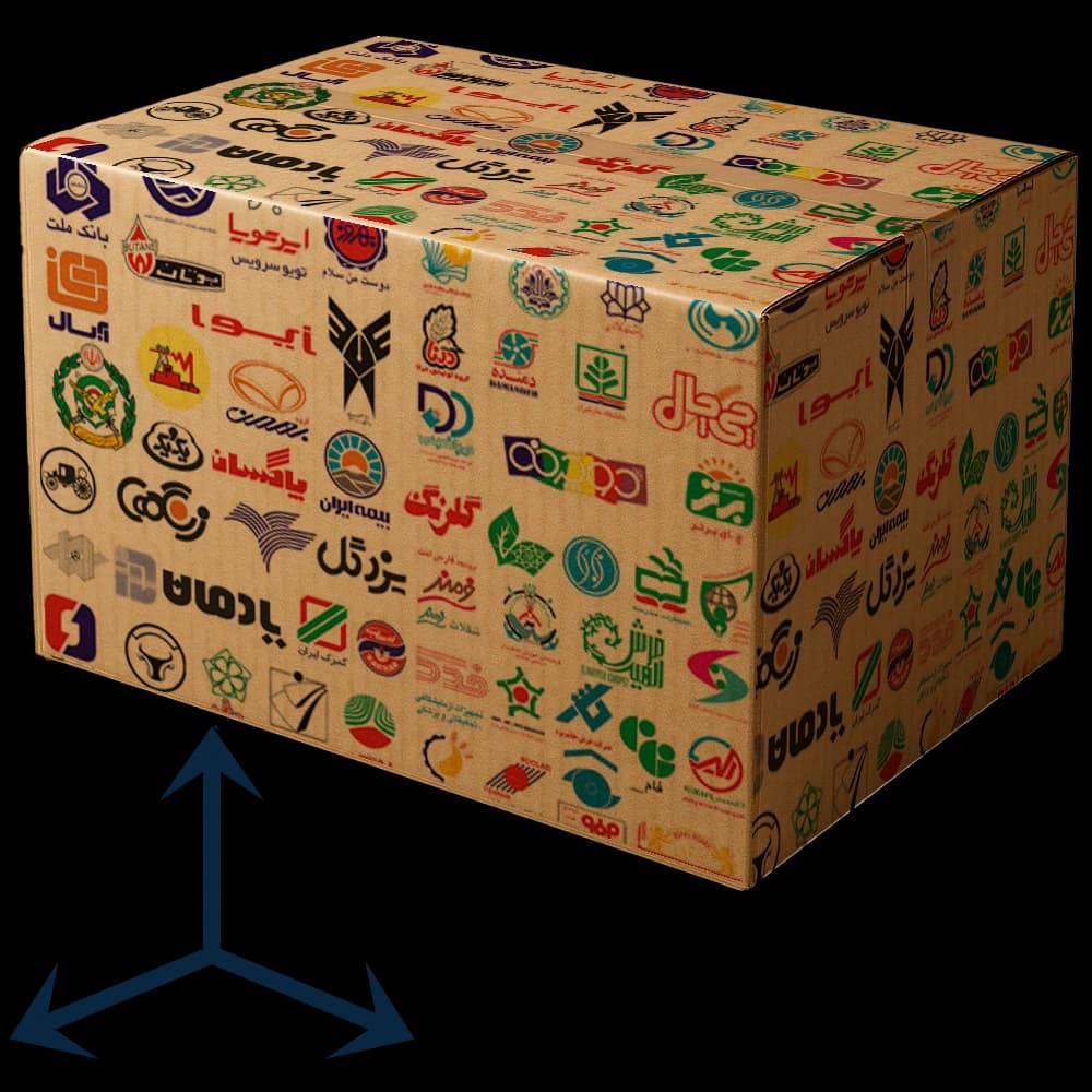 کارتن طرح دار سایز 29×26×47 — تصویر ۲