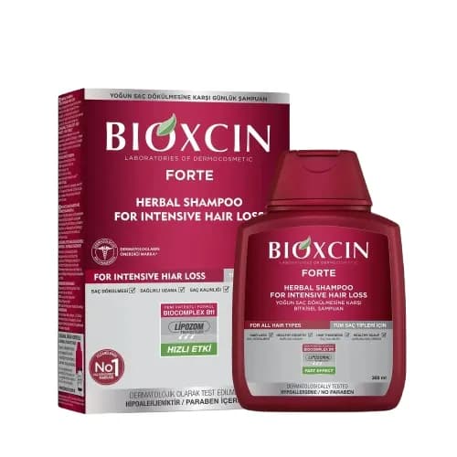 شامپو ضد ریزش مو بیوکسین Bioxcin Herbal Hair Loss Forte حجم دهنده مناسب انواع مو
