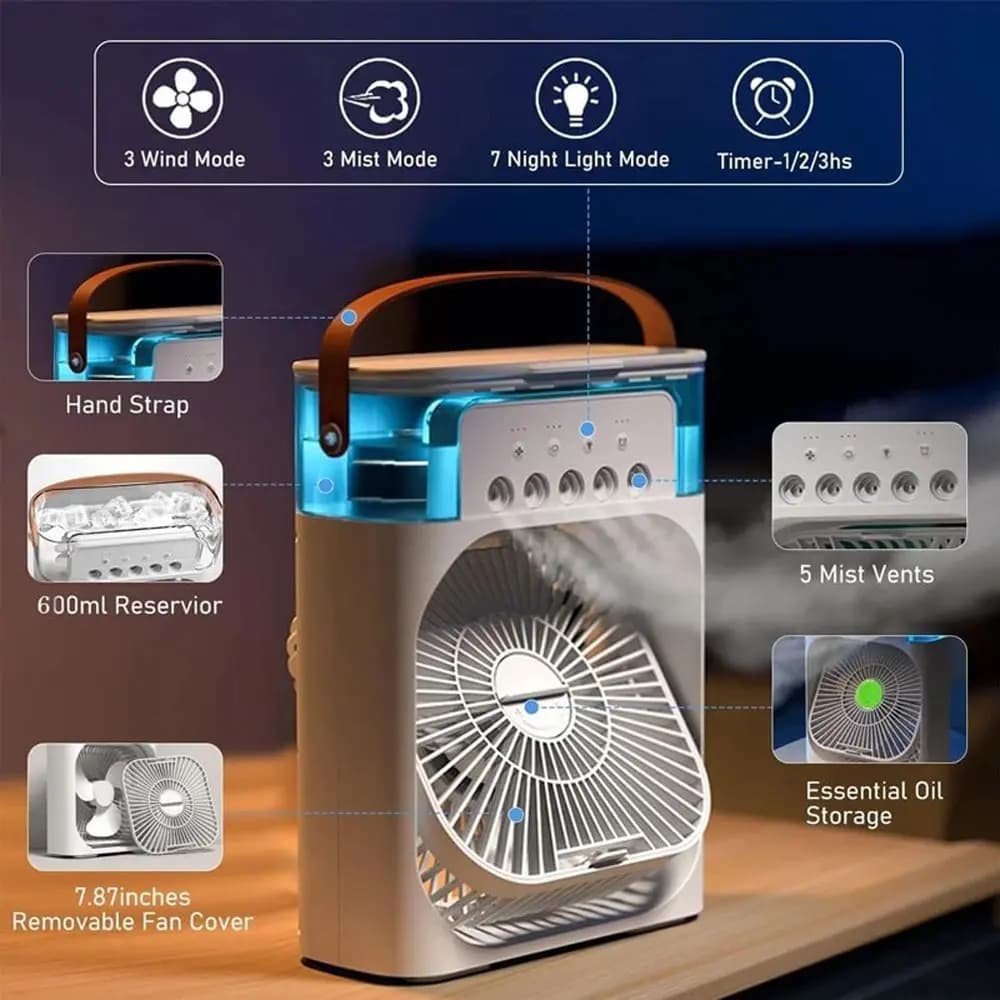 پنکه رومیزی مدل AIR COOLER FAN سایز بزرگ — تصویر ۳