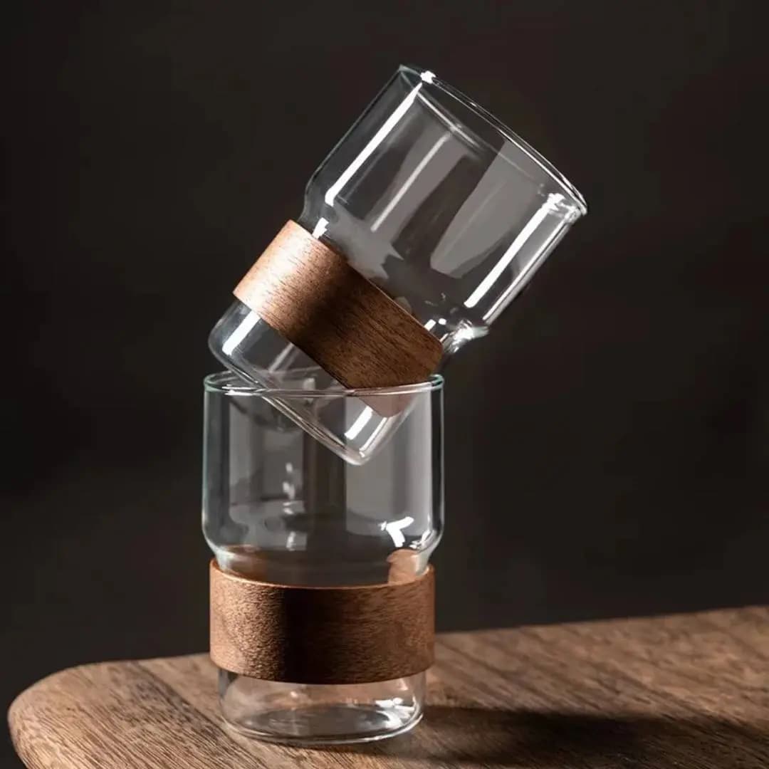ماگ شیشه ای مدل wood — تصویر ۹