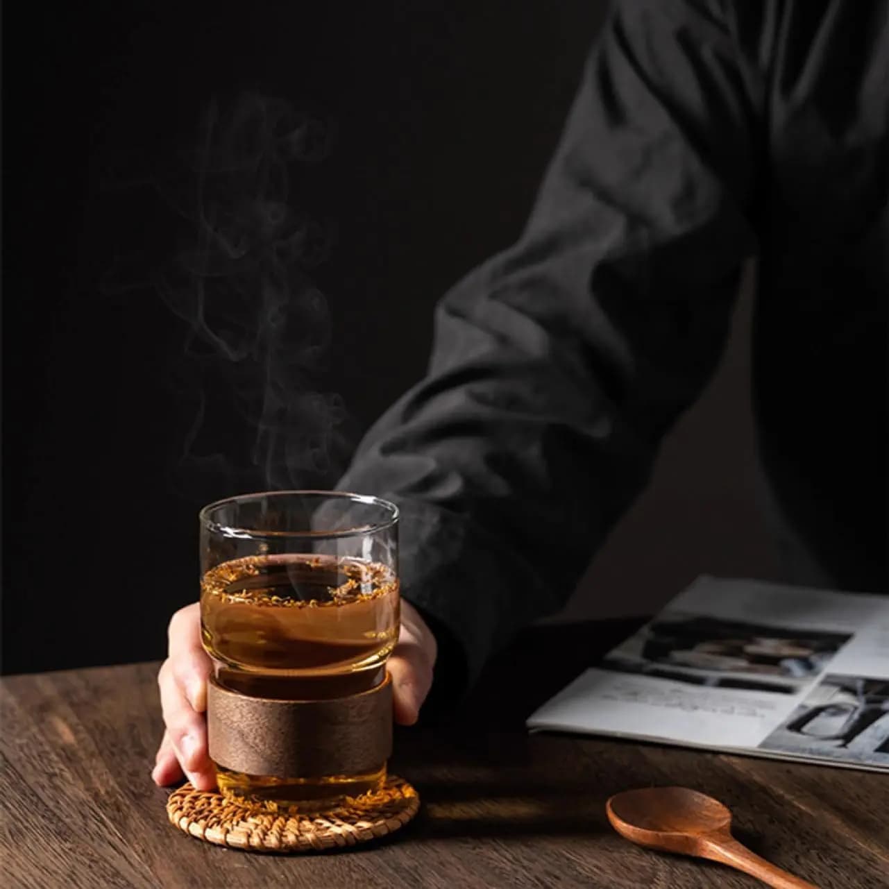 ماگ شیشه ای مدل wood — تصویر ۷
