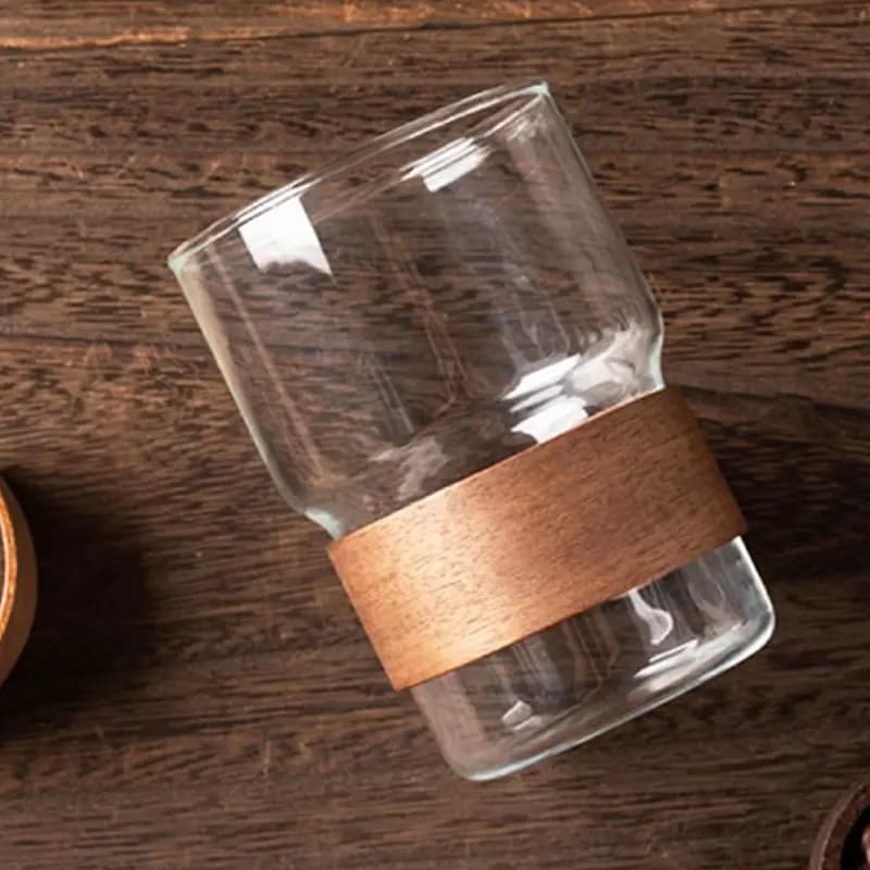 ماگ شیشه ای مدل wood — تصویر ۳