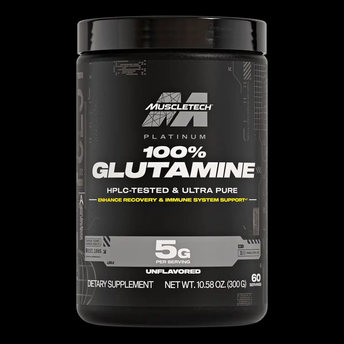 گلوتامین پلاتینیوم ماسل تک ۳۰۰ گرم اصل | MuscleTech Platinum 100% Glutamine