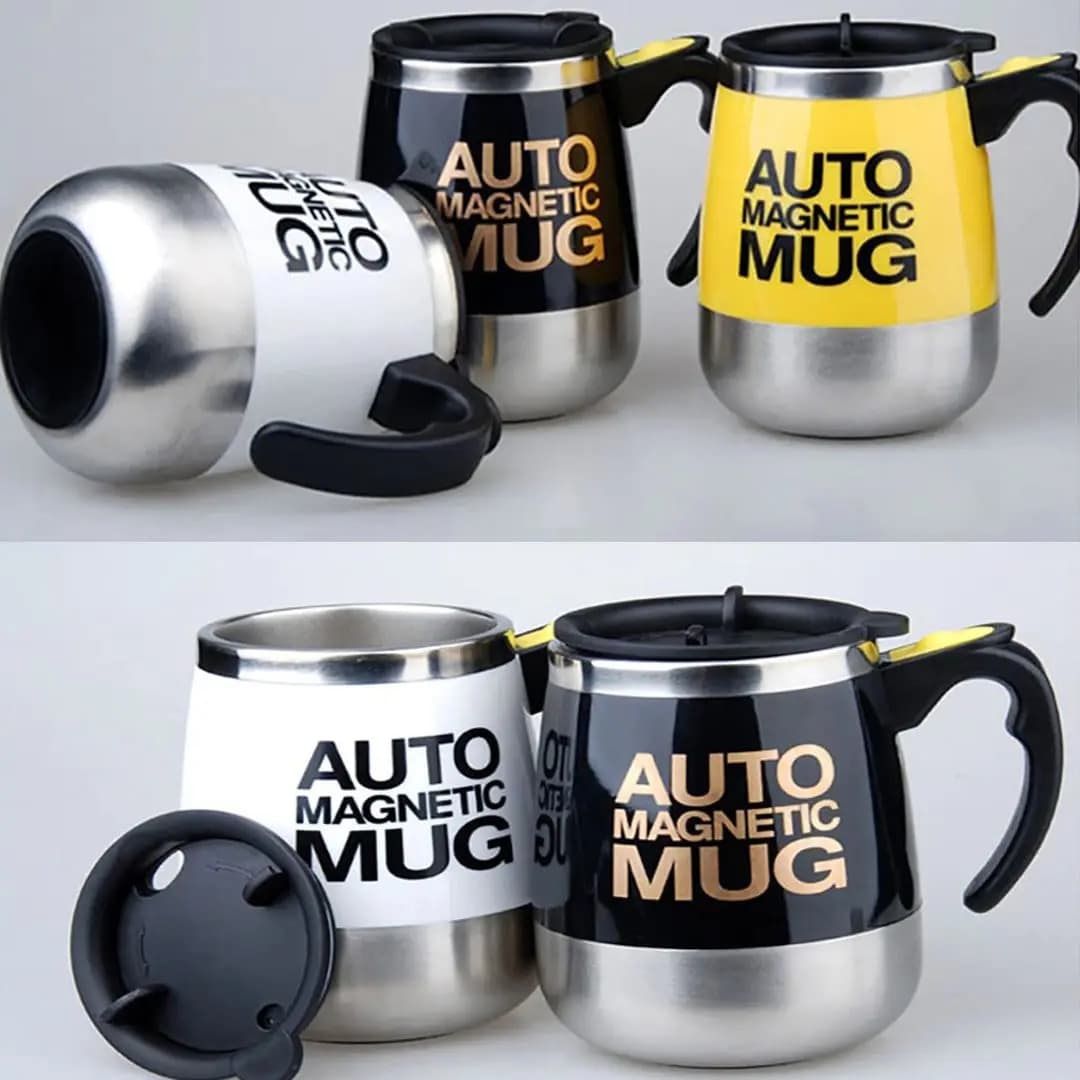 ماگ همزن دار مگنتی مدل Auto Magnetic شارژی — تصویر ۹