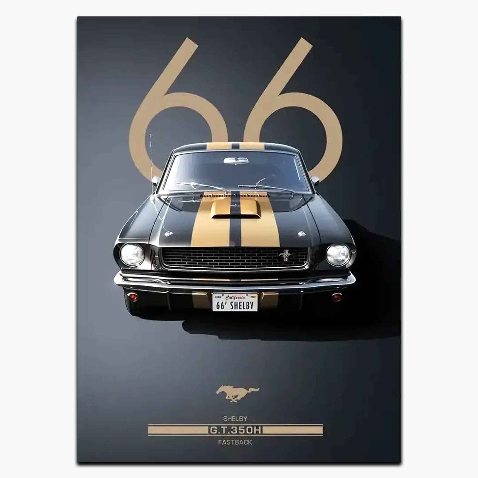 متال پوستر ماشین فورد موستانگ کد C 11989