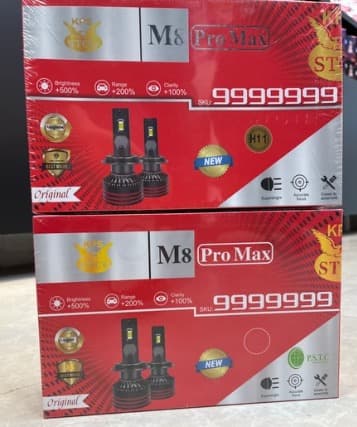 هدلایت M8 PRO Max (لیمویی) برند Stco دارای ضمانت پایه H4 — تصویر ۳