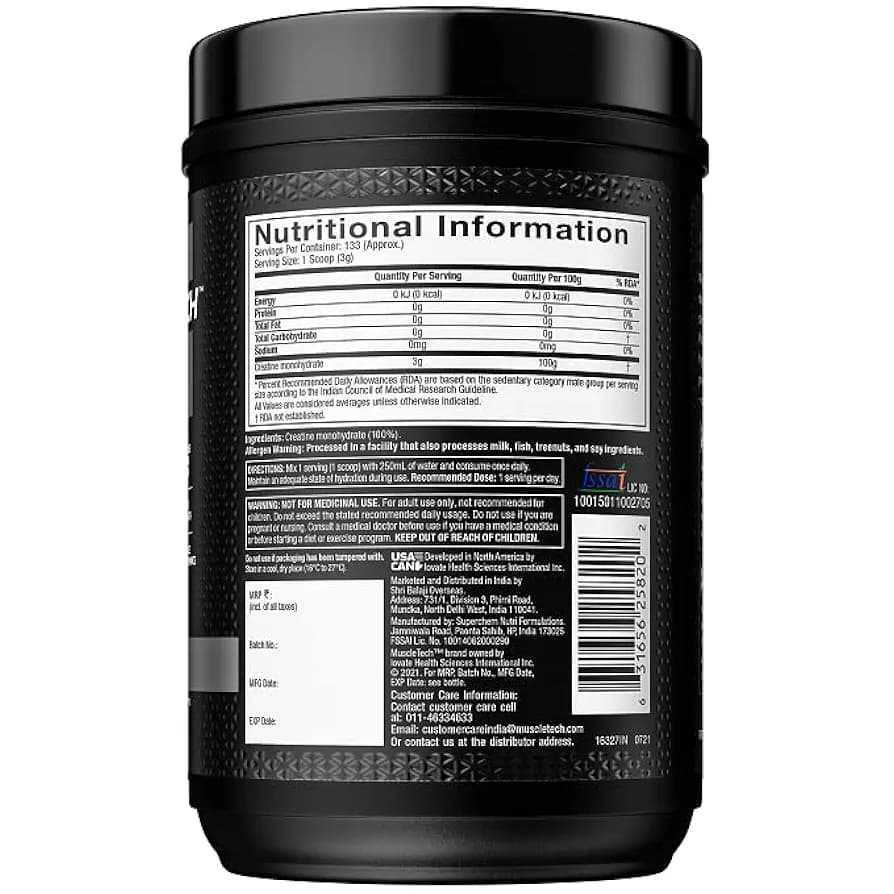 کراتین مونوهیدرات ماسل تک (MuscleTech) پلاتینیوم اصل — تصویر ۲