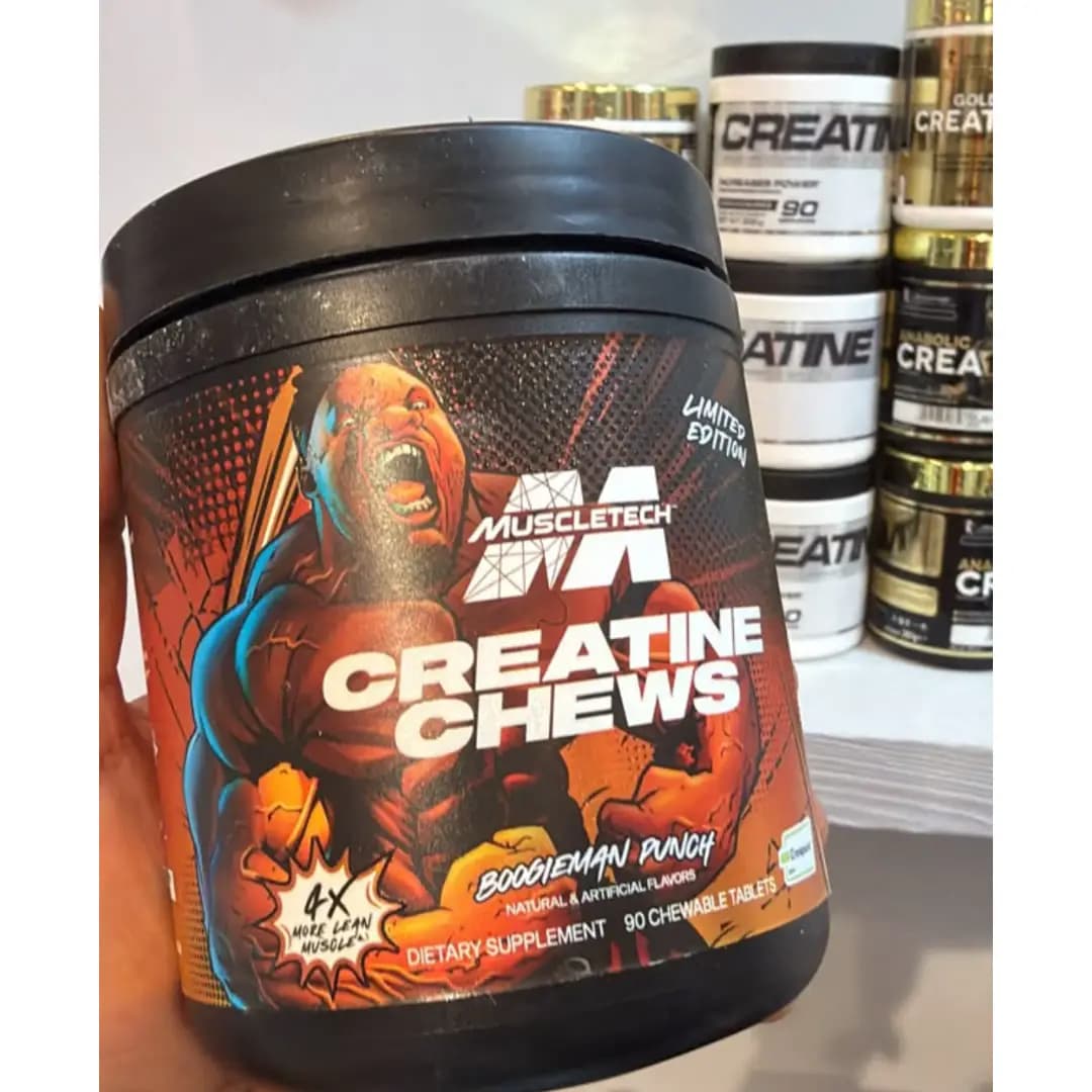 کراتین جویدنی ماسل تک ۹۰ عددی (MuscleTech Creatine Chews) – لیمیتد ادیشن — تصویر ۳