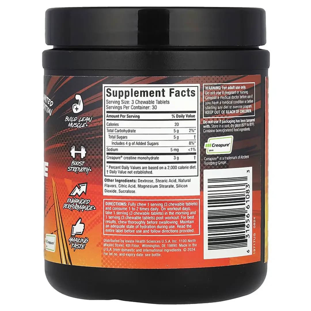 کراتین جویدنی ماسل تک ۹۰ عددی (MuscleTech Creatine Chews) – لیمیتد ادیشن — تصویر ۴