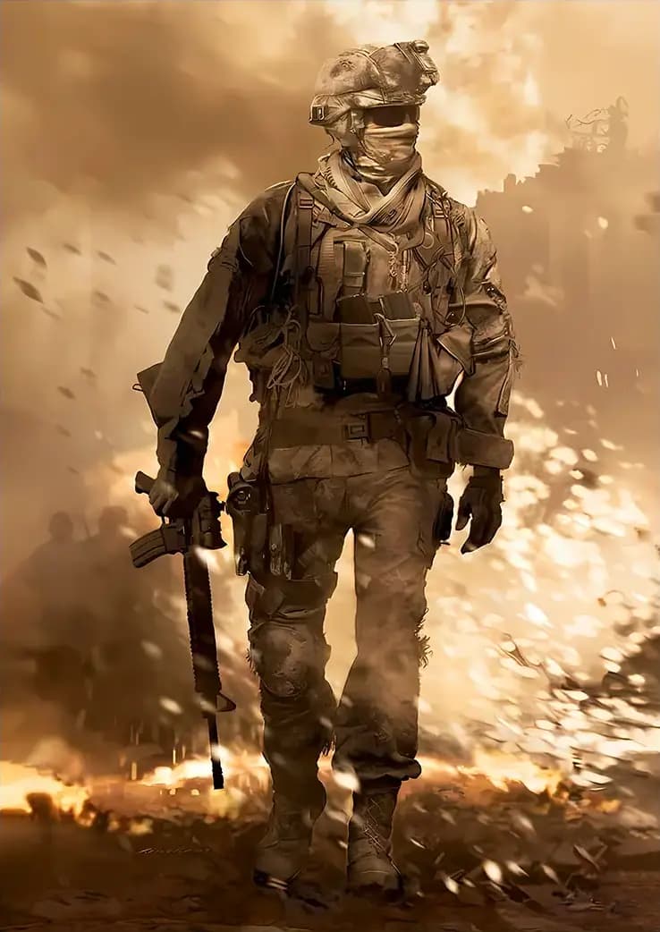 متال پوستر بازی Call Of Duty کد N002 — تصویر ۴