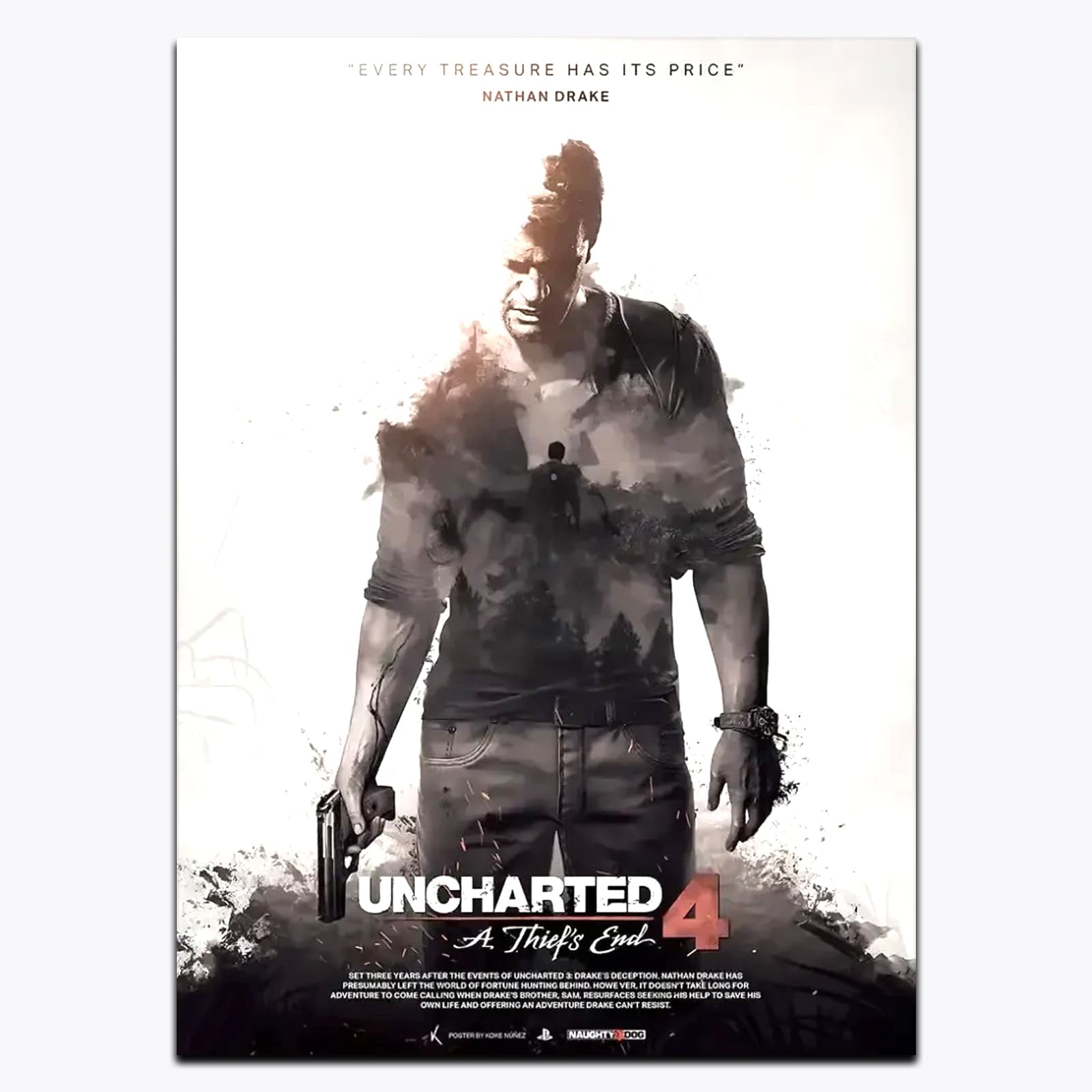 متال پوستر بازی Uncharted کد G11369 — تصویر ۲