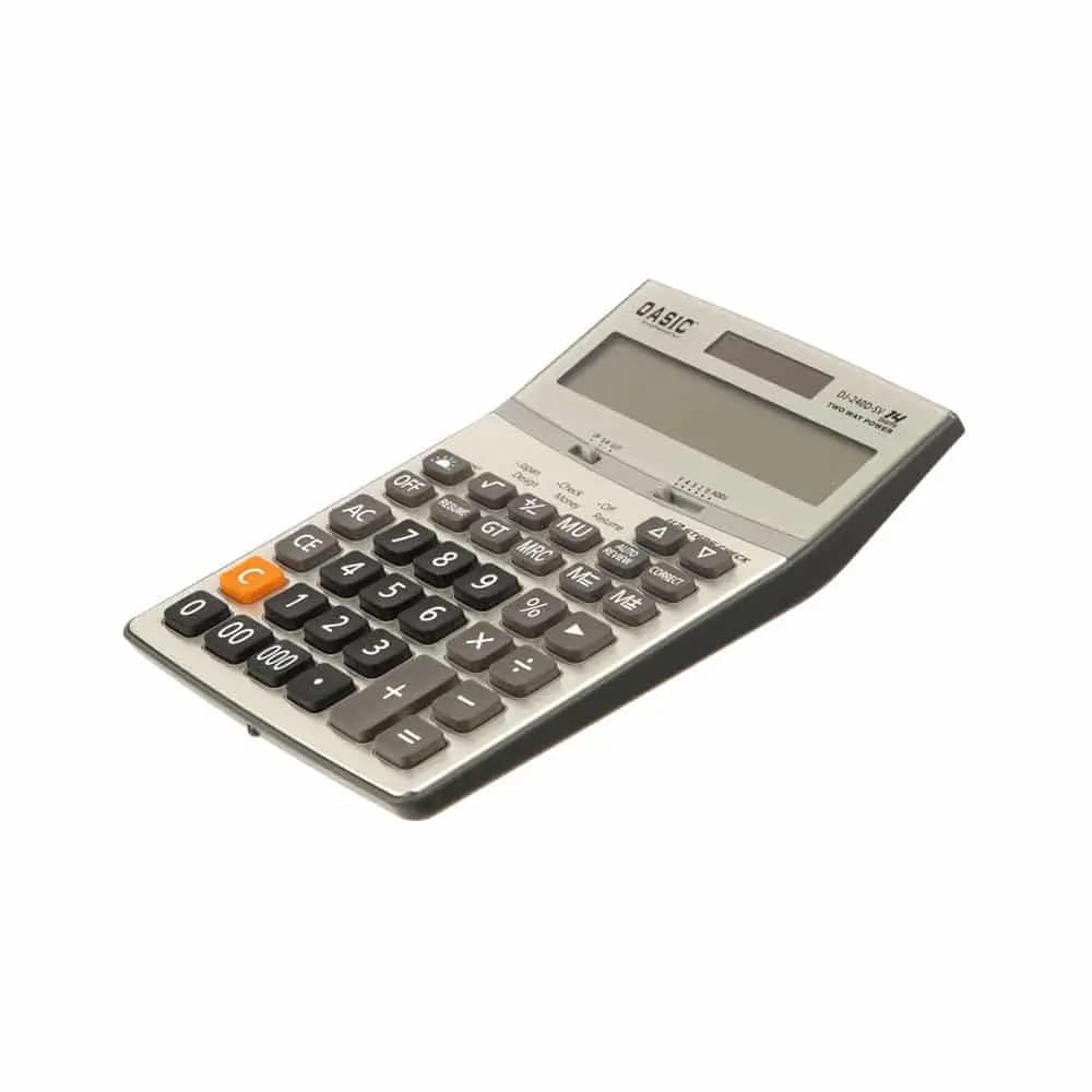 ماشین حساب کاسیک CASIC DJ-240D-SV — تصویر ۵