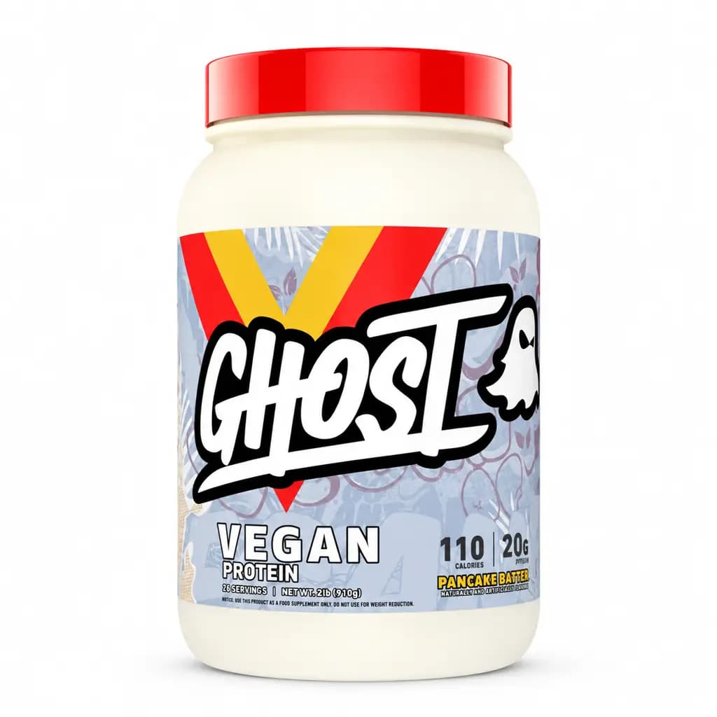 پروتئین وگان گوست طعم پنکیک باتر 910 گرمی | Ghost Vegan Protein