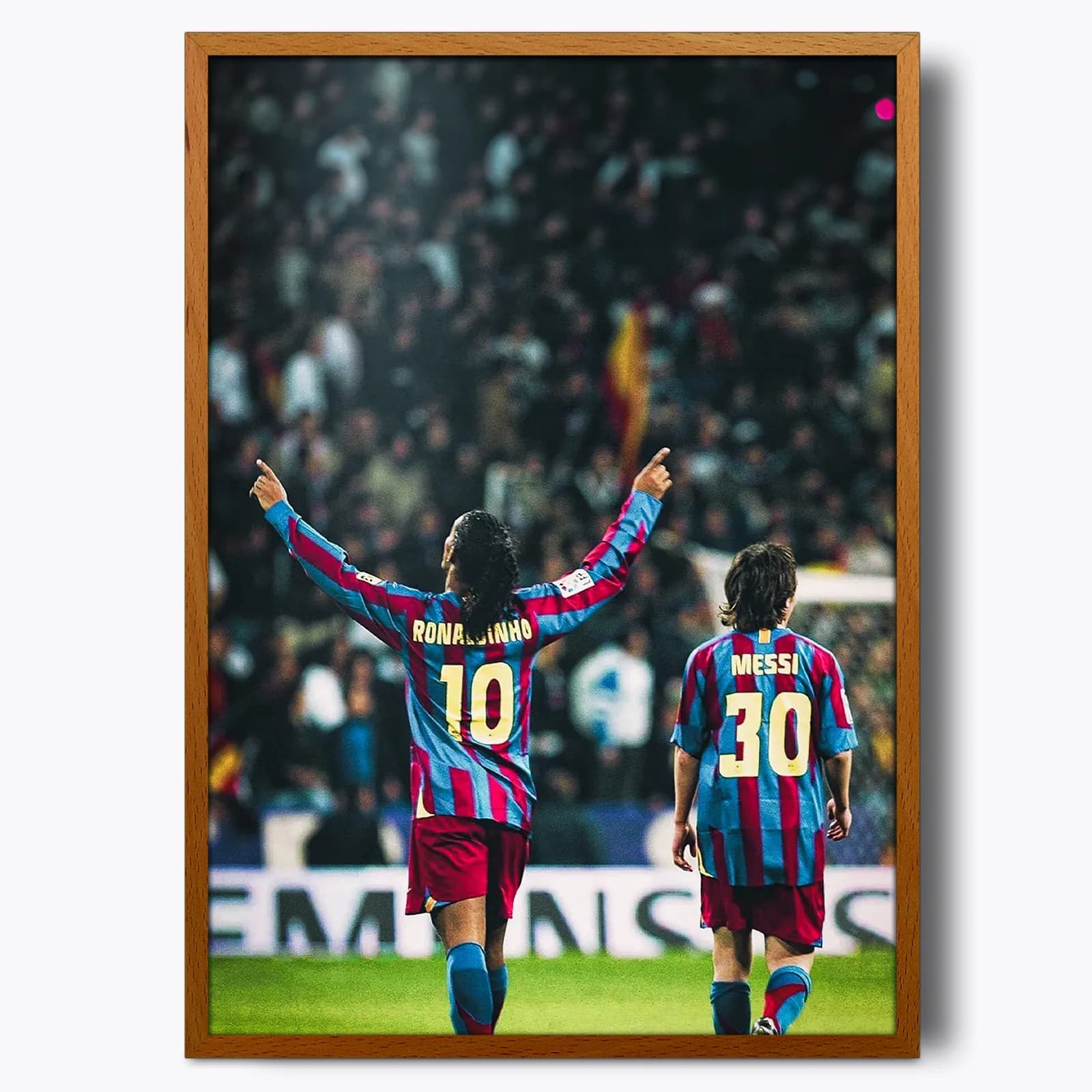 تابلو Lionel Messi(لیونل مسی) و Ronaldinho Gaúcho(رونالدینیو) — تصویر ۴