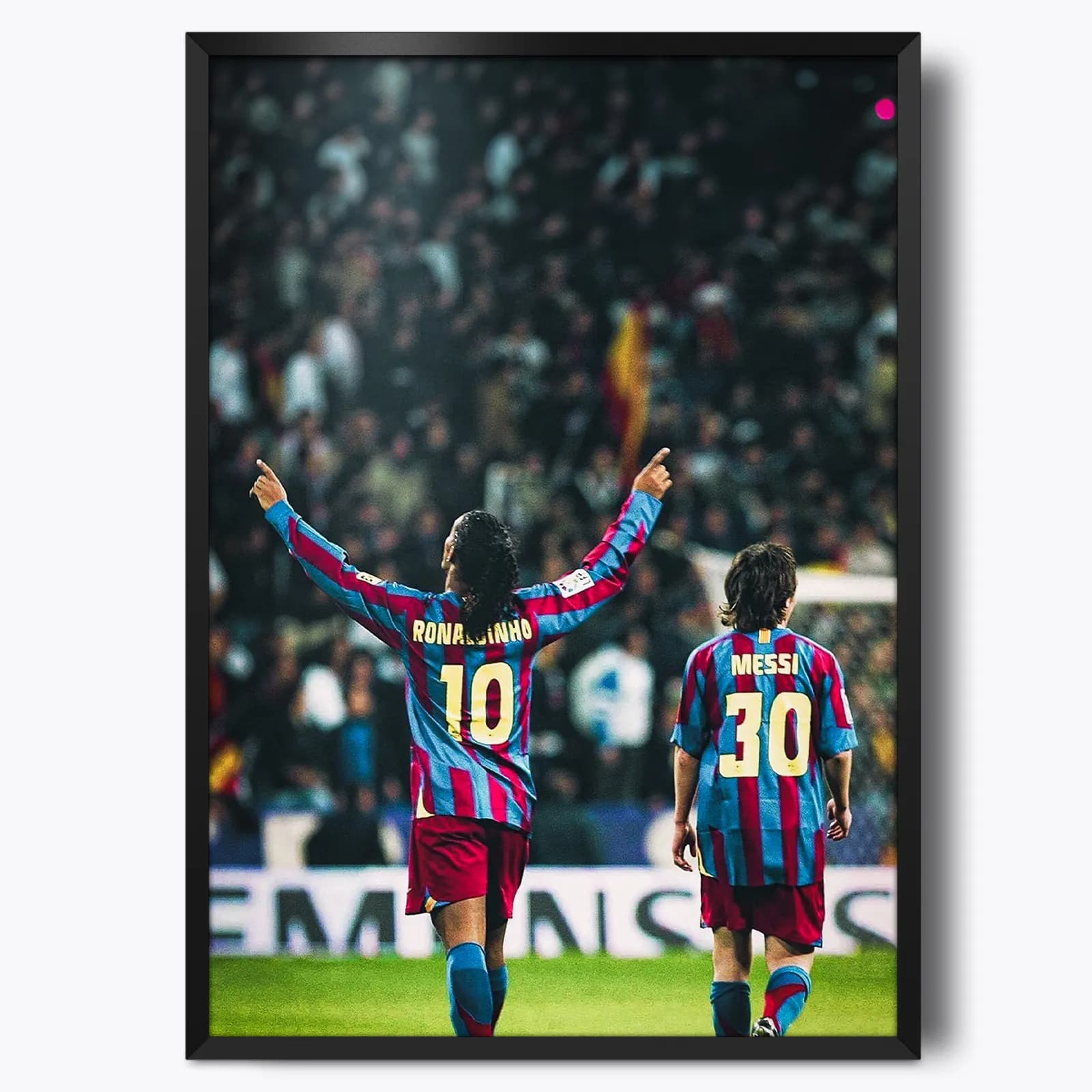 تابلو Lionel Messi(لیونل مسی) و Ronaldinho Gaúcho(رونالدینیو)
