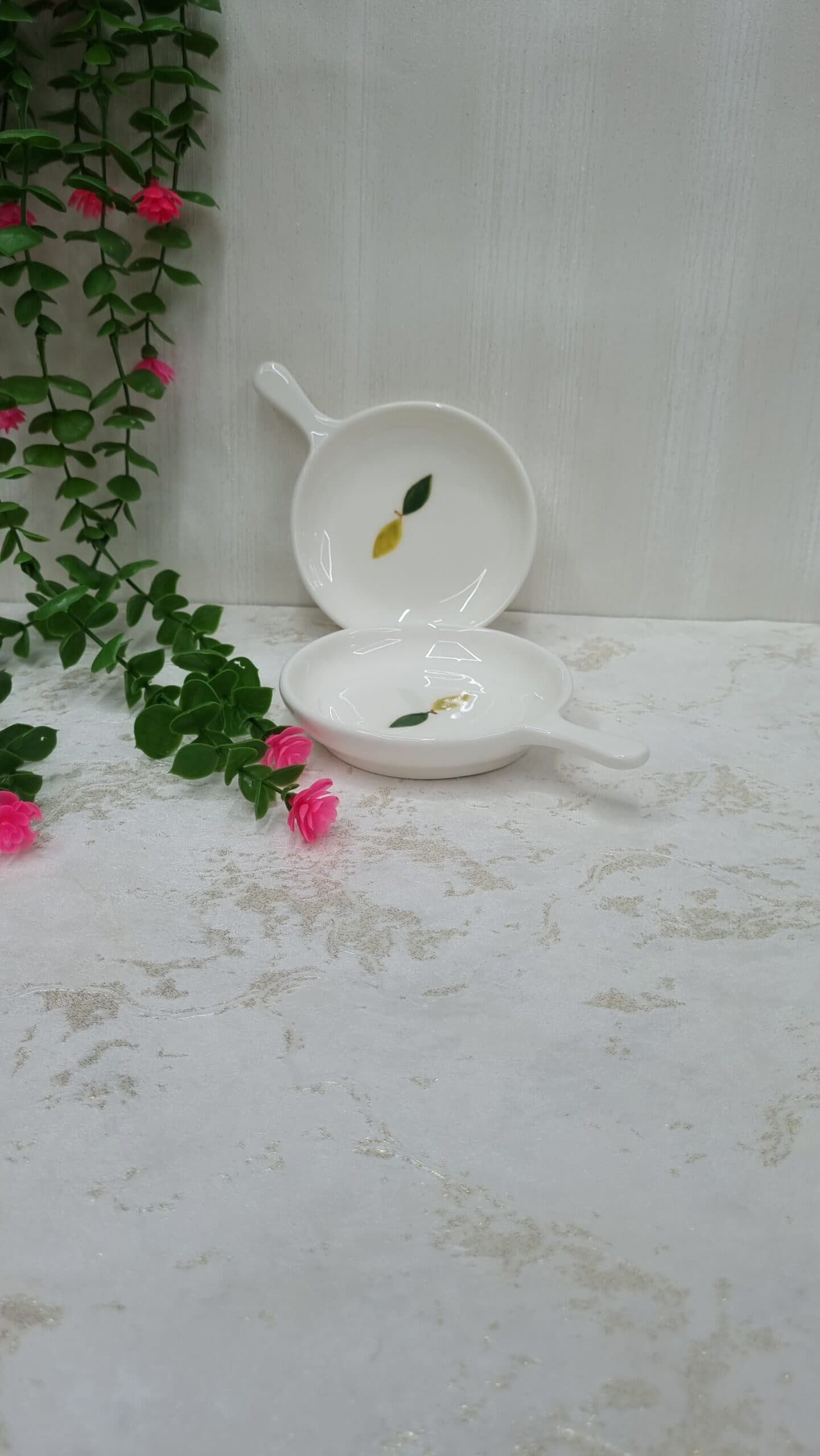 ست صبحانه خوری طرح برگ سبز کد:102 — تصویر ۸