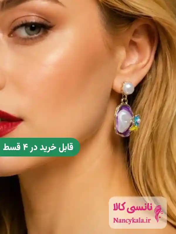 گوشواره زنانه میناکاری مدل ۸ — تصویر ۲