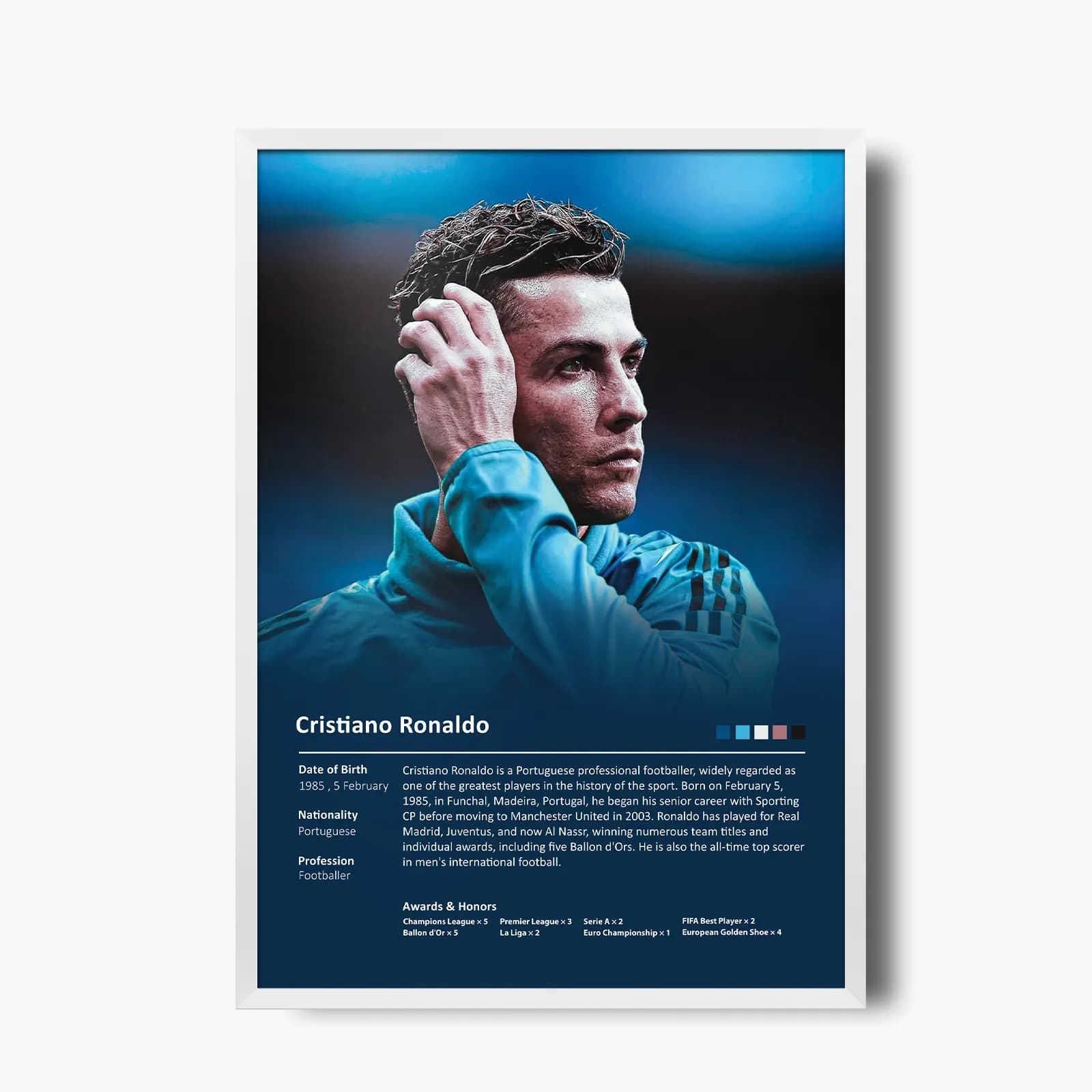 تابلو طرح مینیمال Cristiano Ronaldo(کریستیانو رونالدو) — تصویر ۳