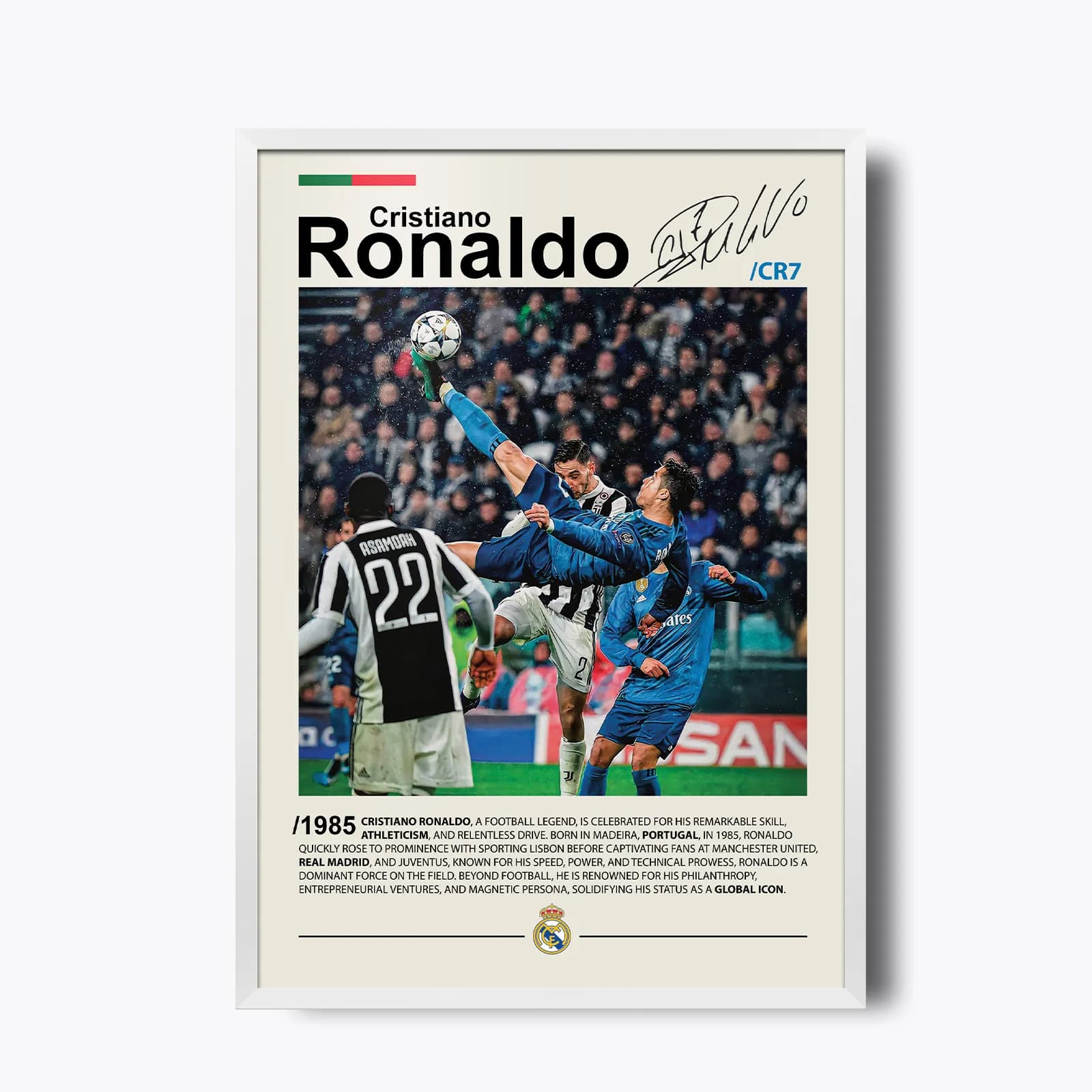 تابلو Cristiano Ronaldo(کریستیانو رونالدو) طرح 2 — تصویر ۳