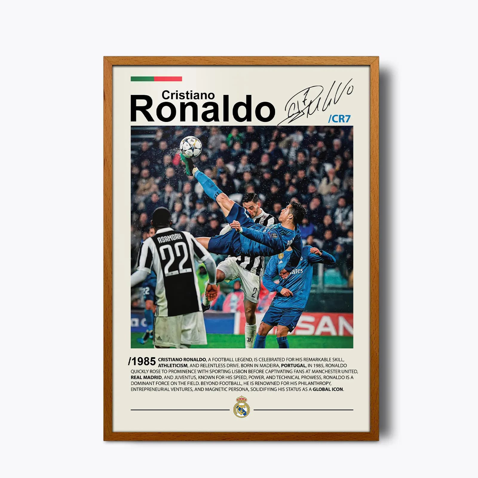 تابلو Cristiano Ronaldo(کریستیانو رونالدو) طرح 2 — تصویر ۴