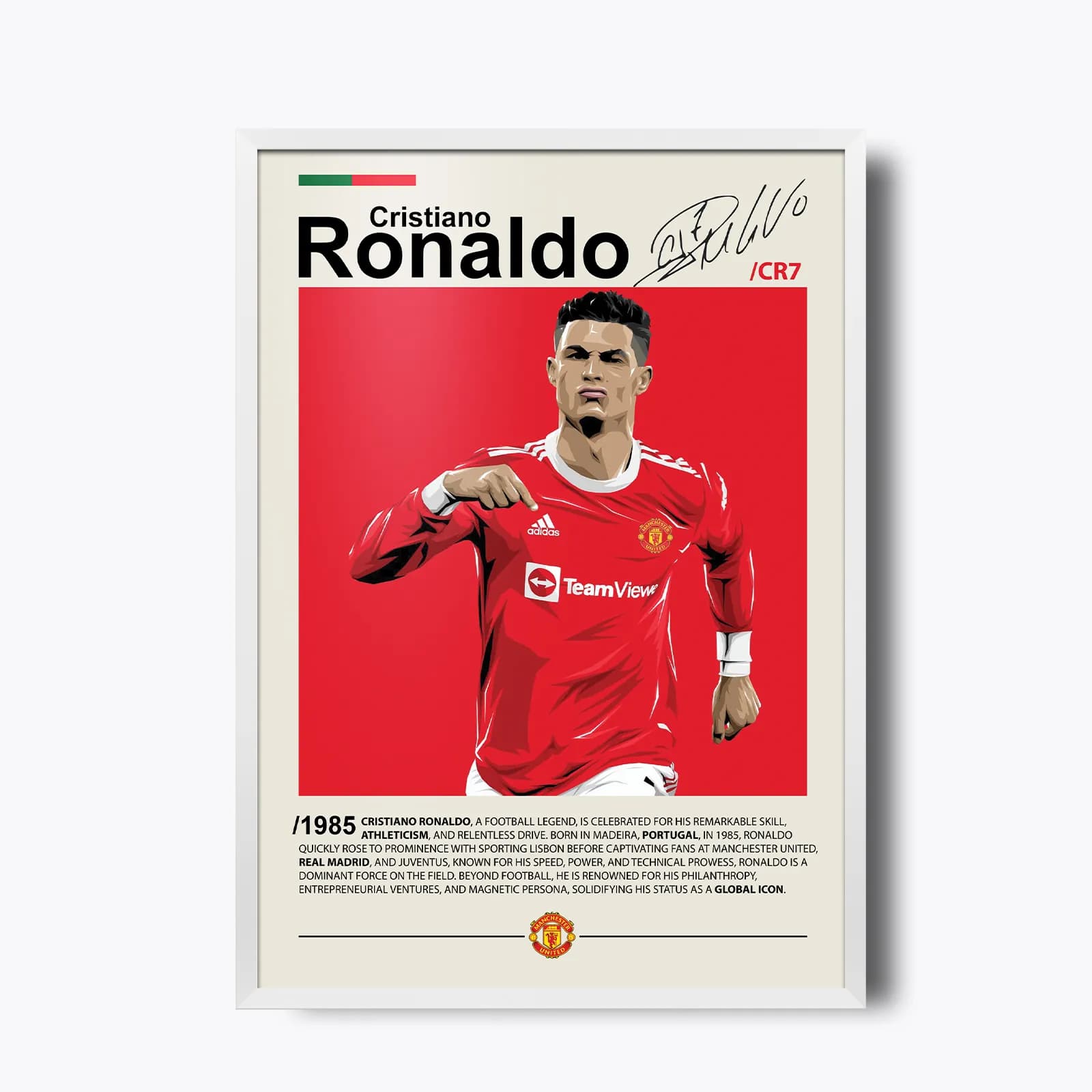 تابلو Cristiano Ronaldo(کریستیانو رونالدو) — تصویر ۳