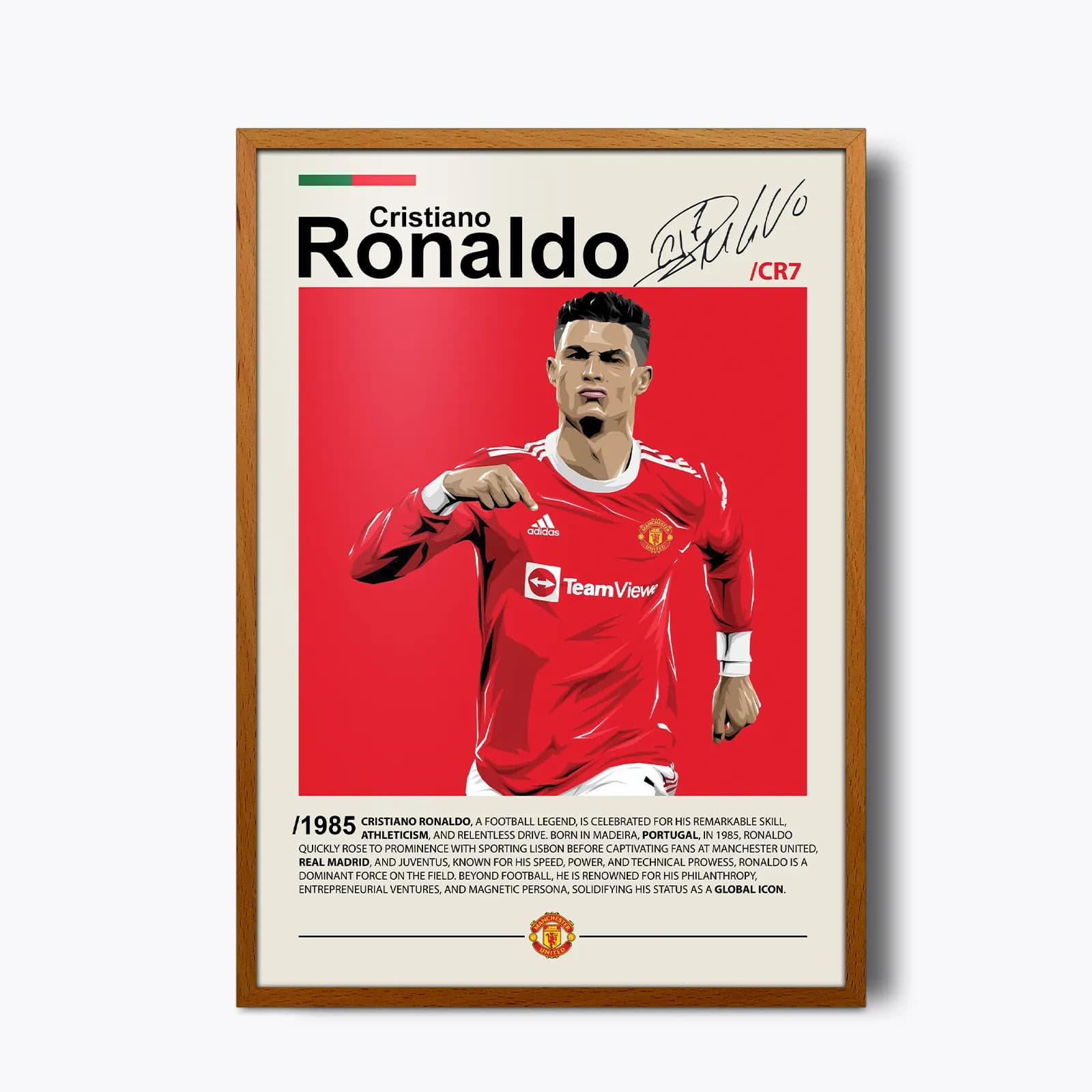 تابلو Cristiano Ronaldo(کریستیانو رونالدو) — تصویر ۴