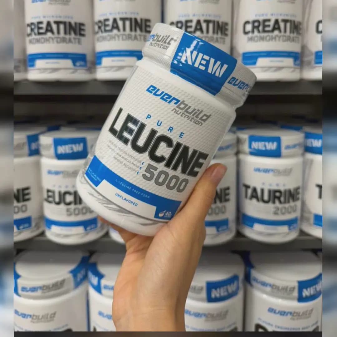 پودر لوسین خالص اوربیلد 5000 میلیگرم (بدون طعم) | Everbuild Pure Leucine — تصویر ۲