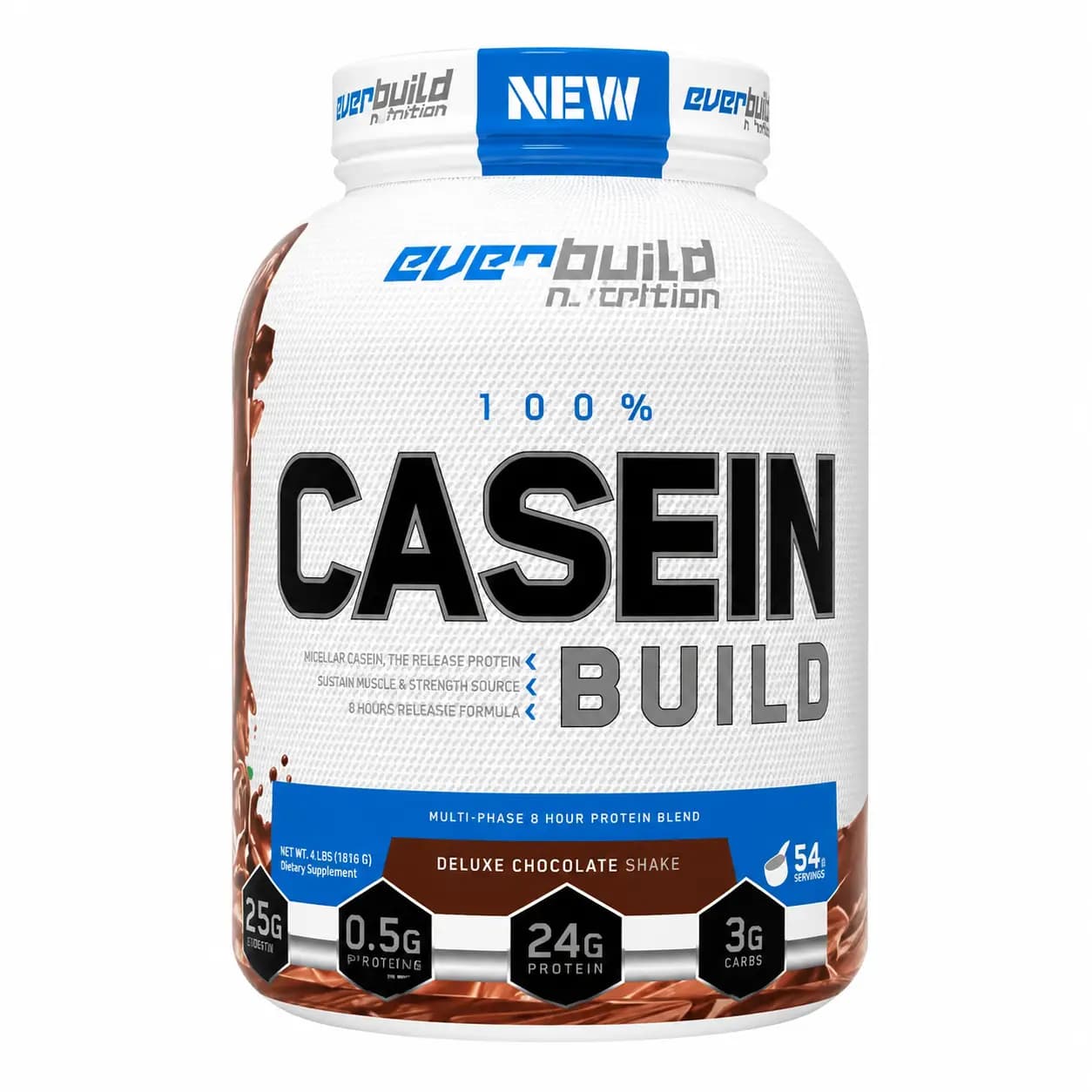 پروتئین ۱۰۰٪ کازئین اوربیلد (Everbuild Casein Build) – وزن ۱۸۱۶ گرم