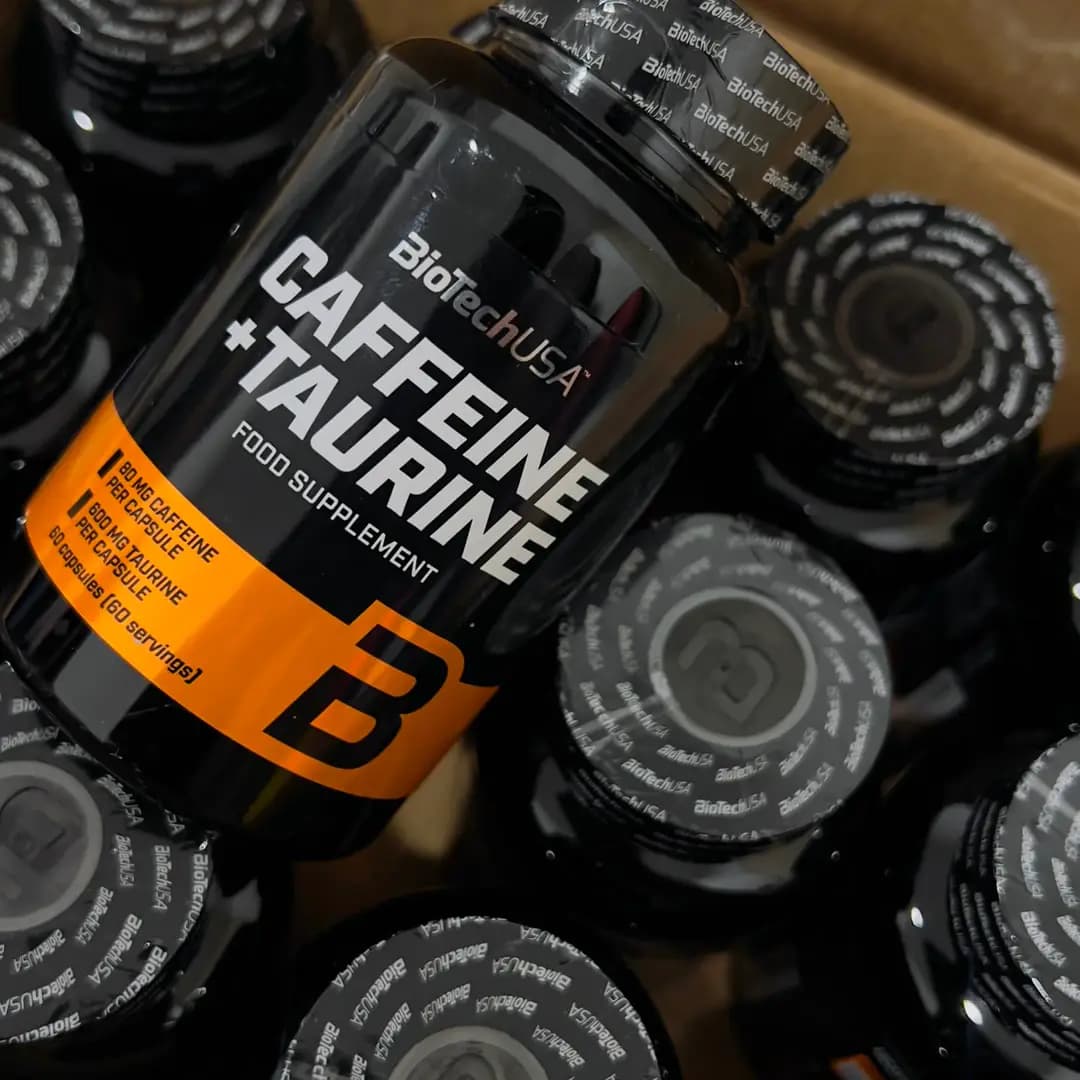 کپسول کافئین + تائورین بایوتک آمریکا (۶۰ عددی) | BioTechUSA — تصویر ۲
