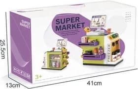 ست سوپرمارکت اسباب‌ بازی کودک مدل Super Market با صندوق و اسکنر — تصویر ۴